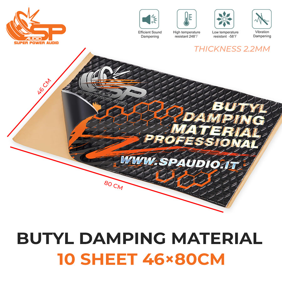 BUTYL MATERIAL 10 SHEET NEW - THICKNESS 2.2mm