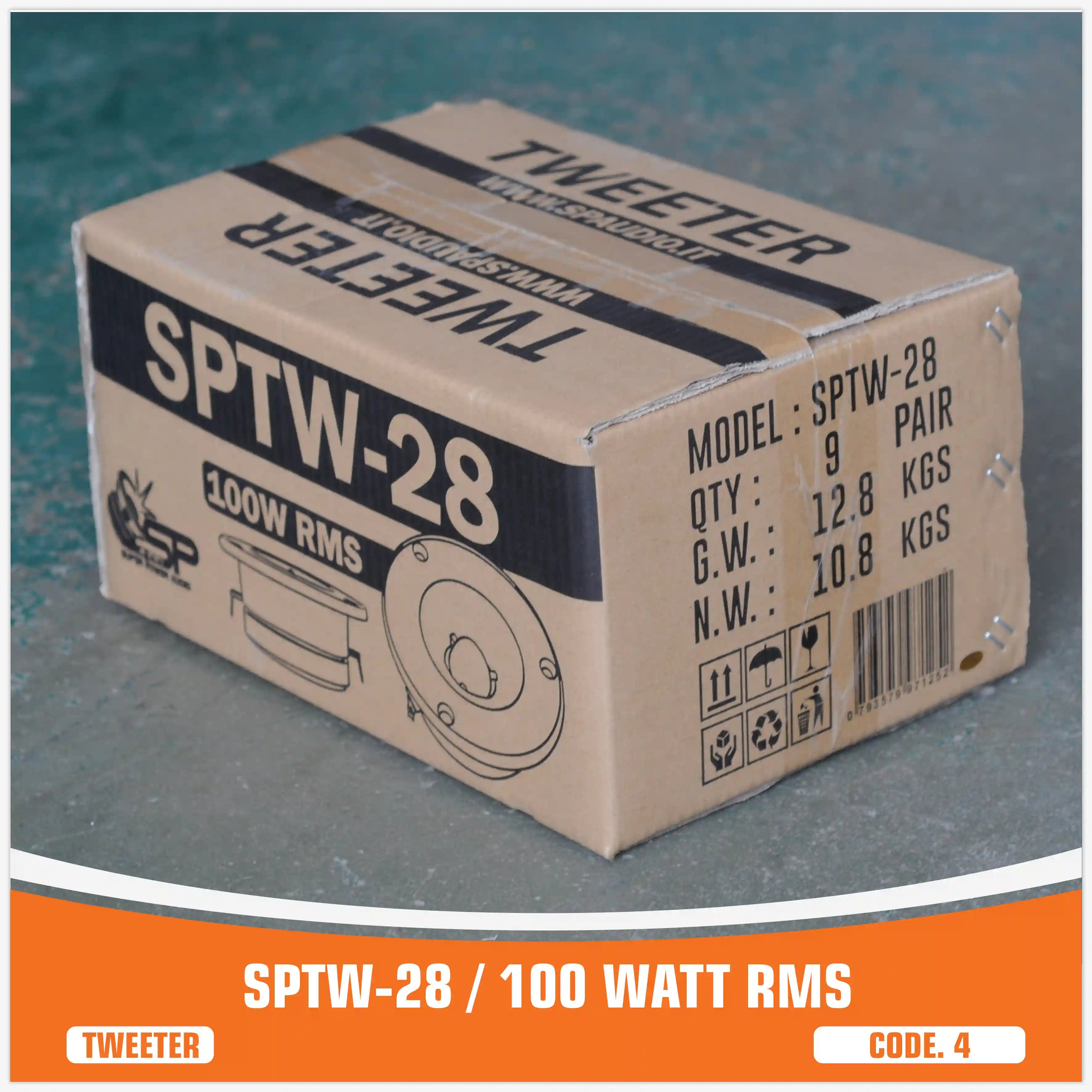 SP TW 28 BULLET TWEETER 100W RMS  (PRIX DE LA PAIRE)