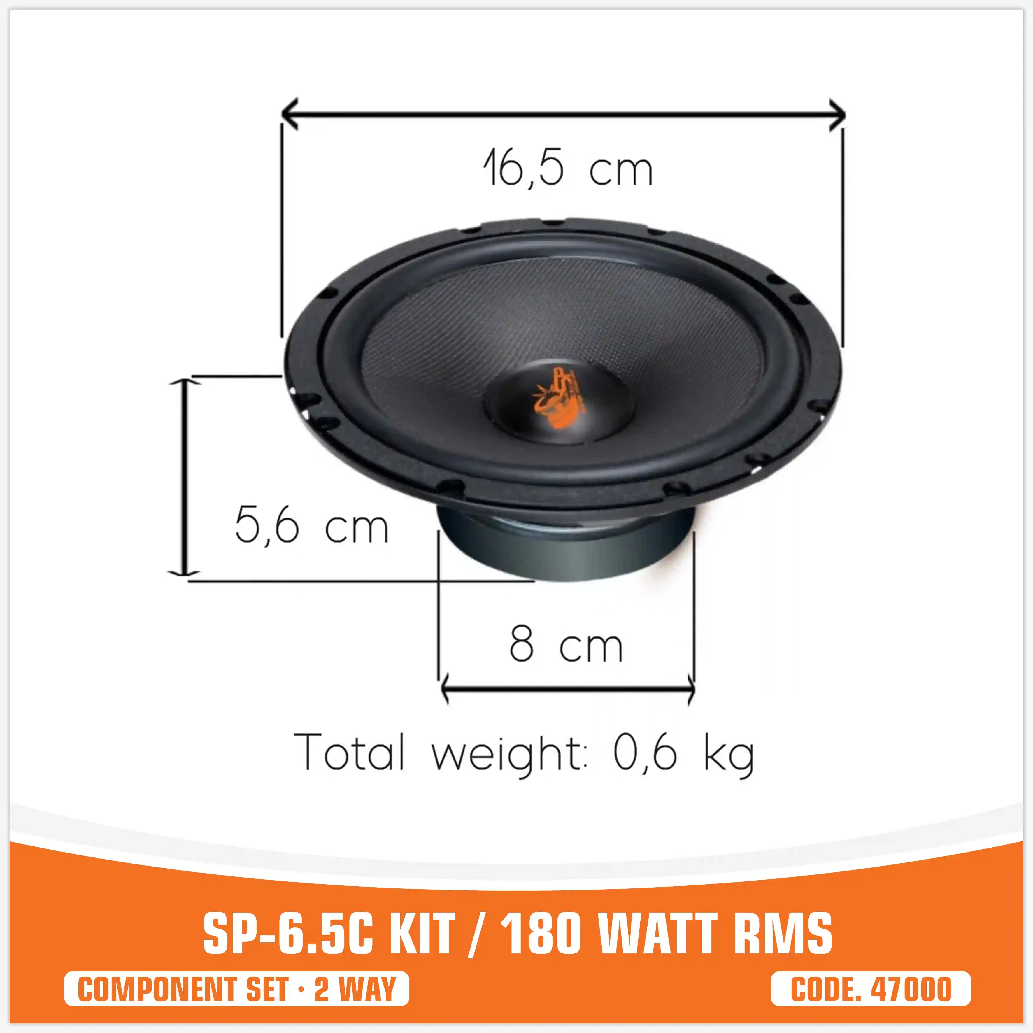  SP 6.5C  2 VIE 2 WOOFER +2 TW+2 CROSS (PREZZO KIT)