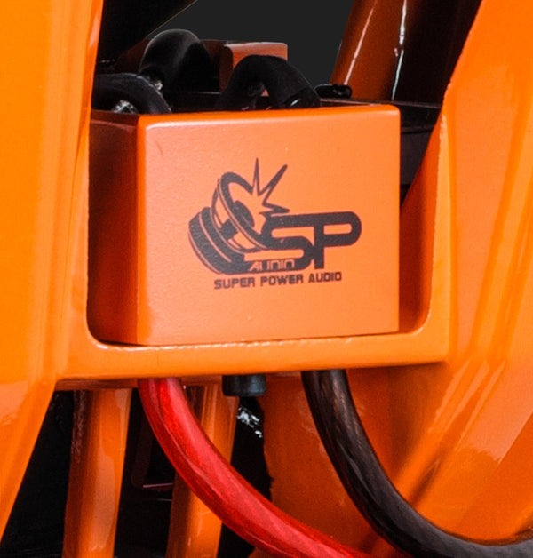 SP Audio orange cast basket close-up