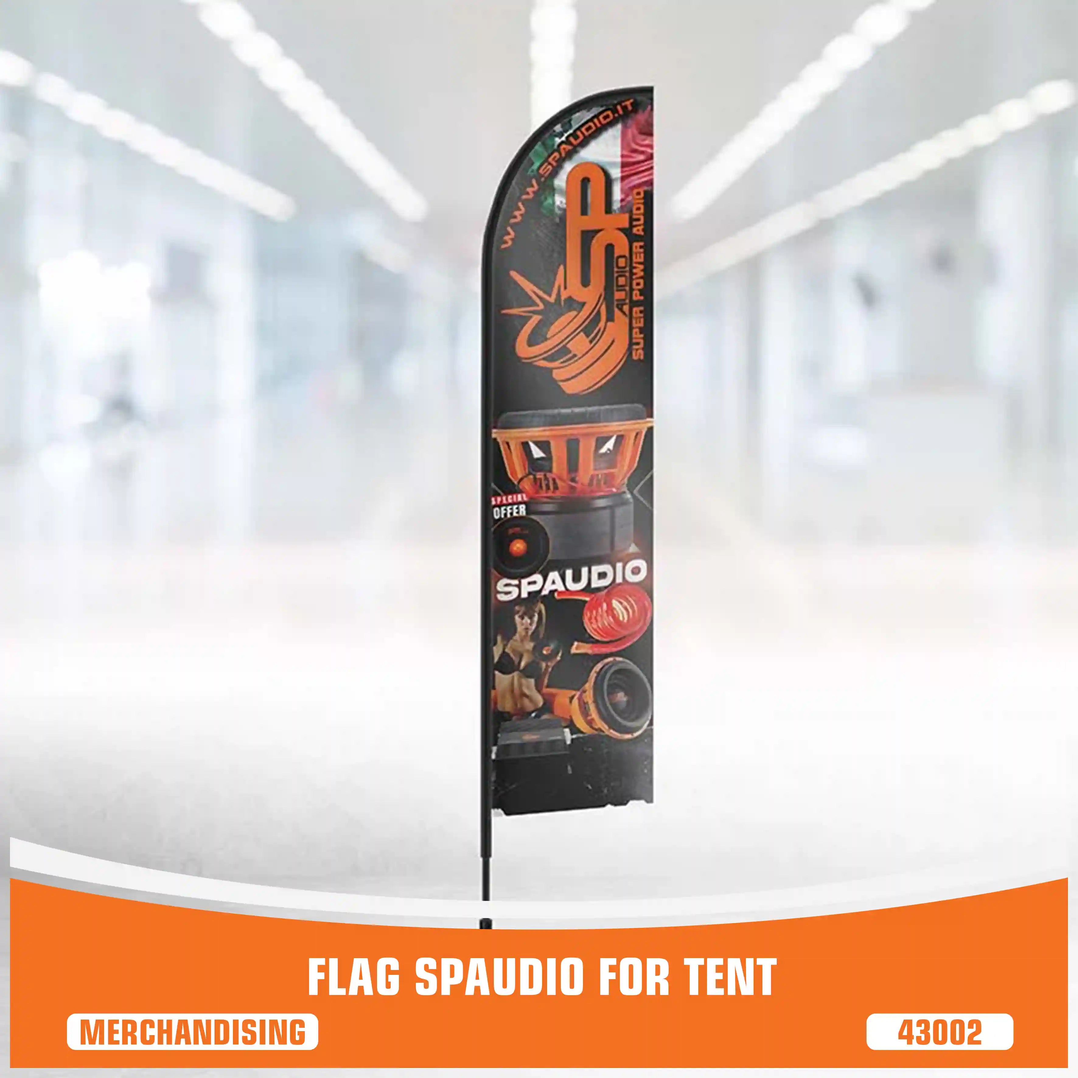 BANDERA SPAUDIO PARA CARPA 1 (PRECIO UNITARIO)
