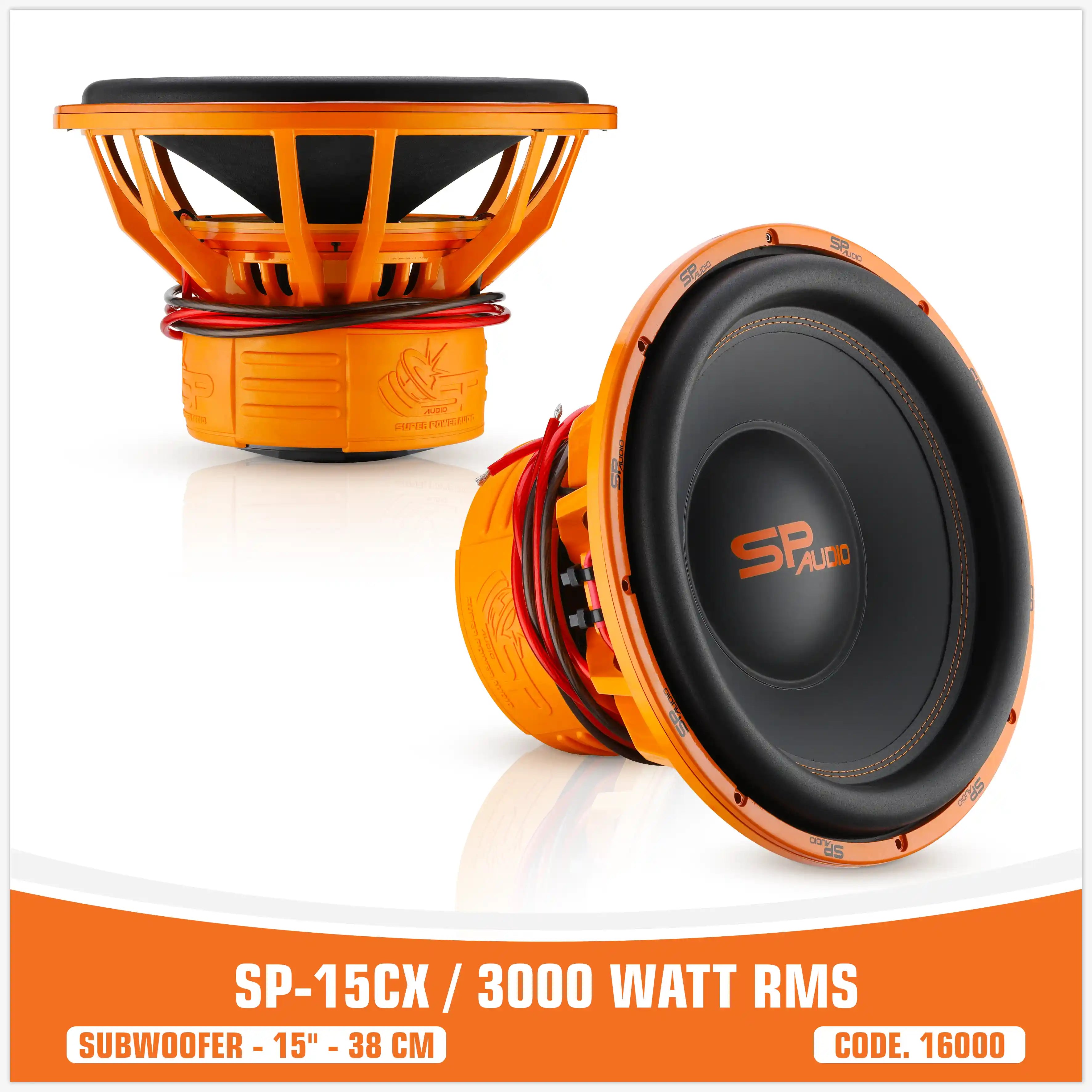 SP 15CX SUBWOOFER 15"/38CM 3000WATT RMS (PREZZO SINGOLO)