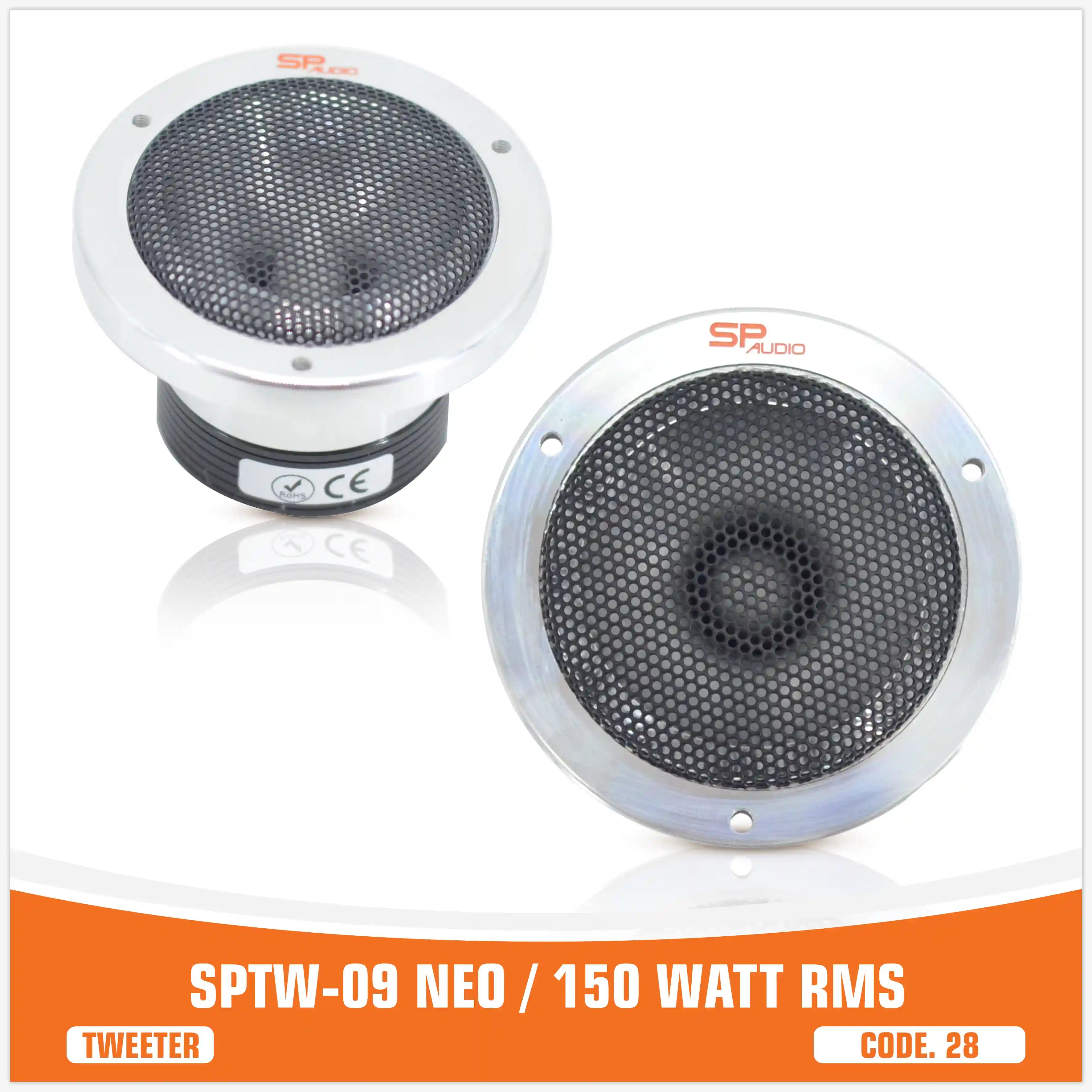 SP TW 09 NEO TWEETER BULLET MAGNETE AL NEODIMIO 150W RMS (PREZZO UNITARIO)