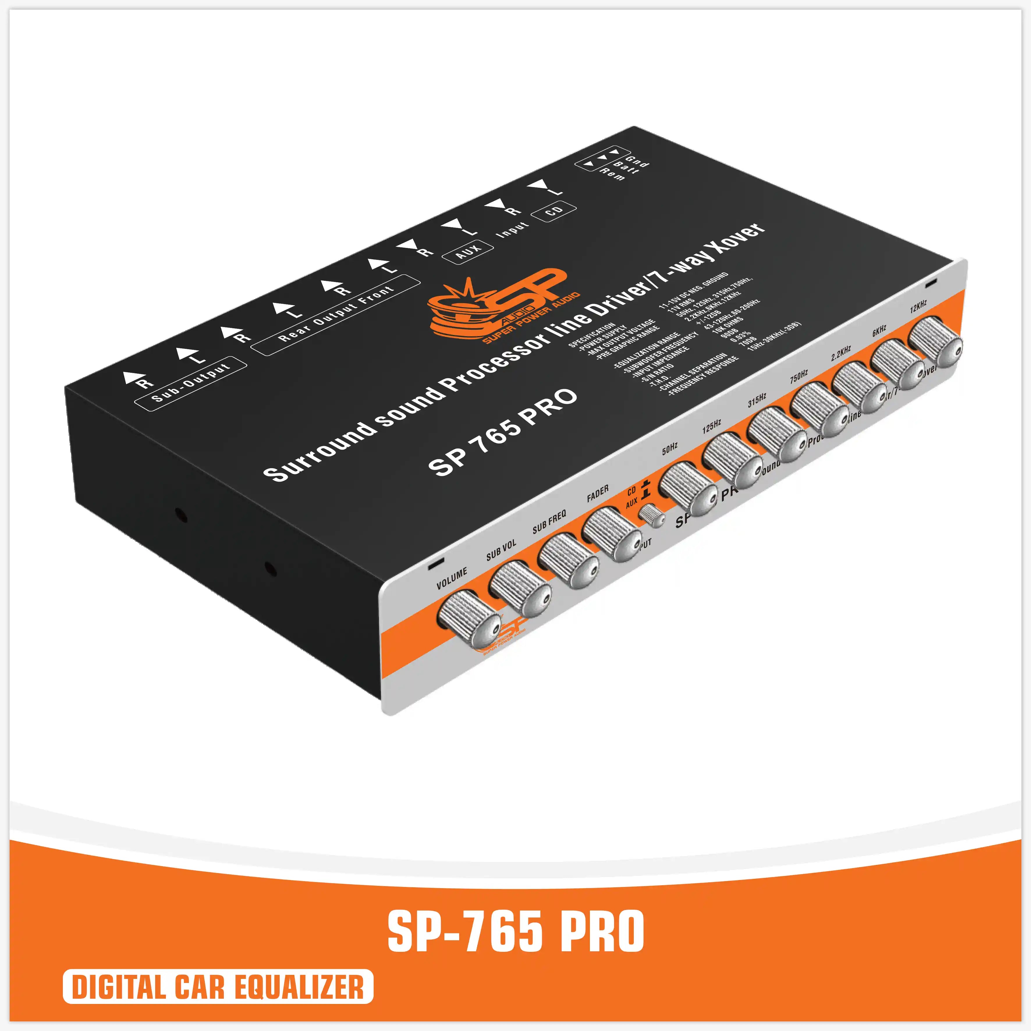 SP-765 PRO - PROCESSORE DIGITAL EQUALIZER