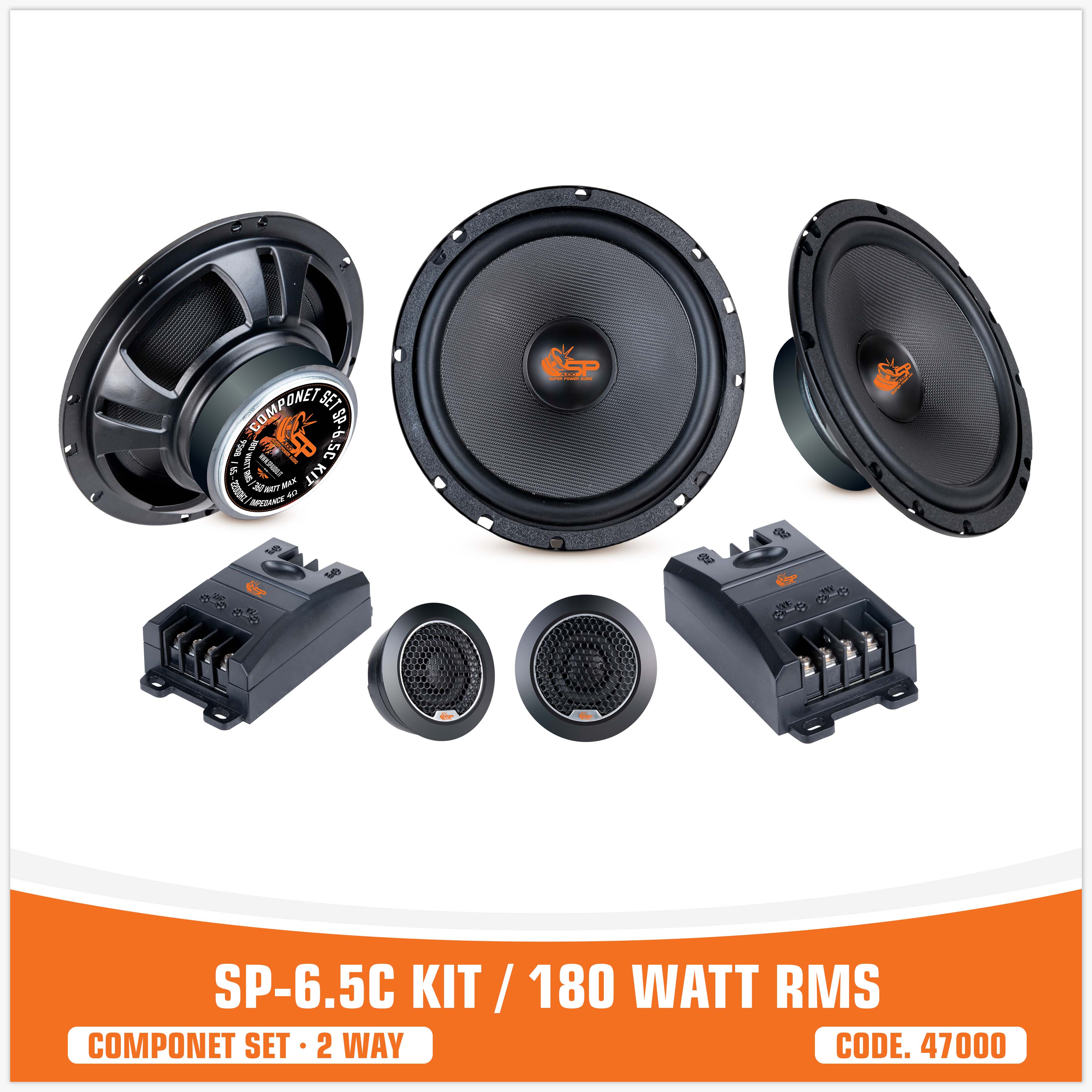  SP 6.5C  2 VIE 2 WOOFER +2 TW+2 CROSS (PREZZO KIT)