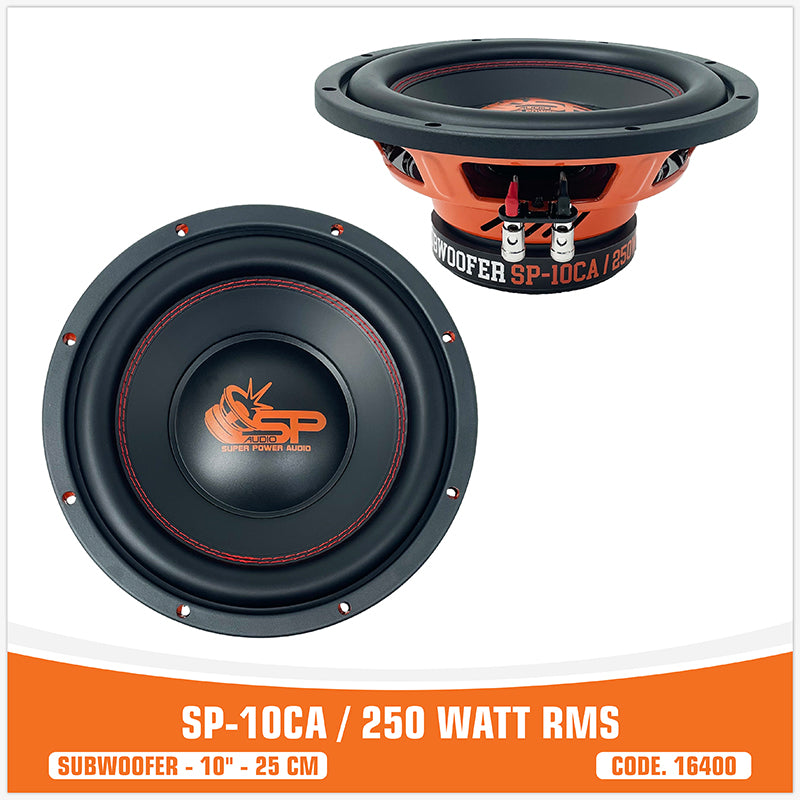 SP 10CA ENTRY LEVEL SUBWOOFER 10"/25CM 250W RMS (UNIT PRICE)