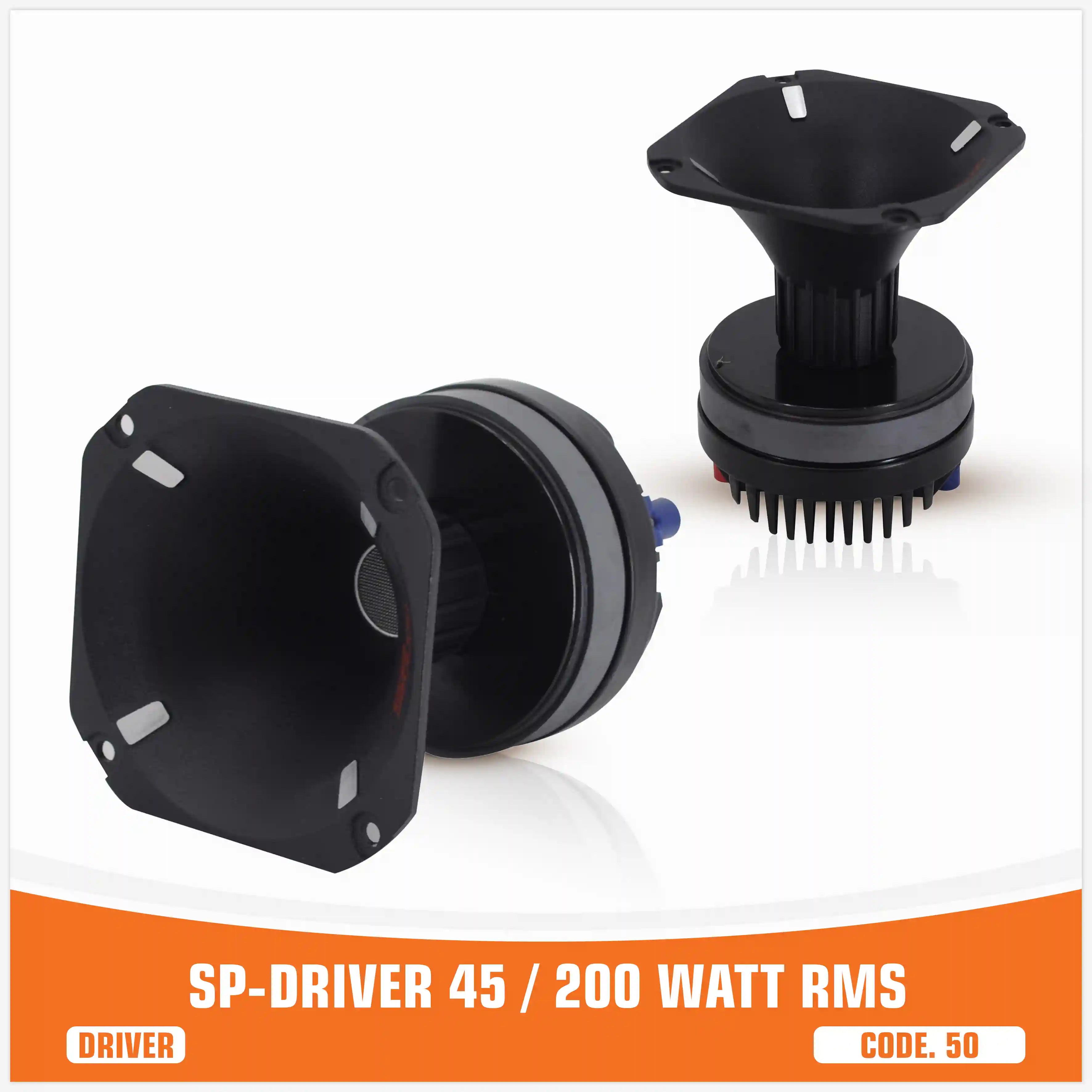 SP DRIVER 45 DRIVER COMPLETO DI FLANGIA 200W RMS (PREZZO UNITARIO)