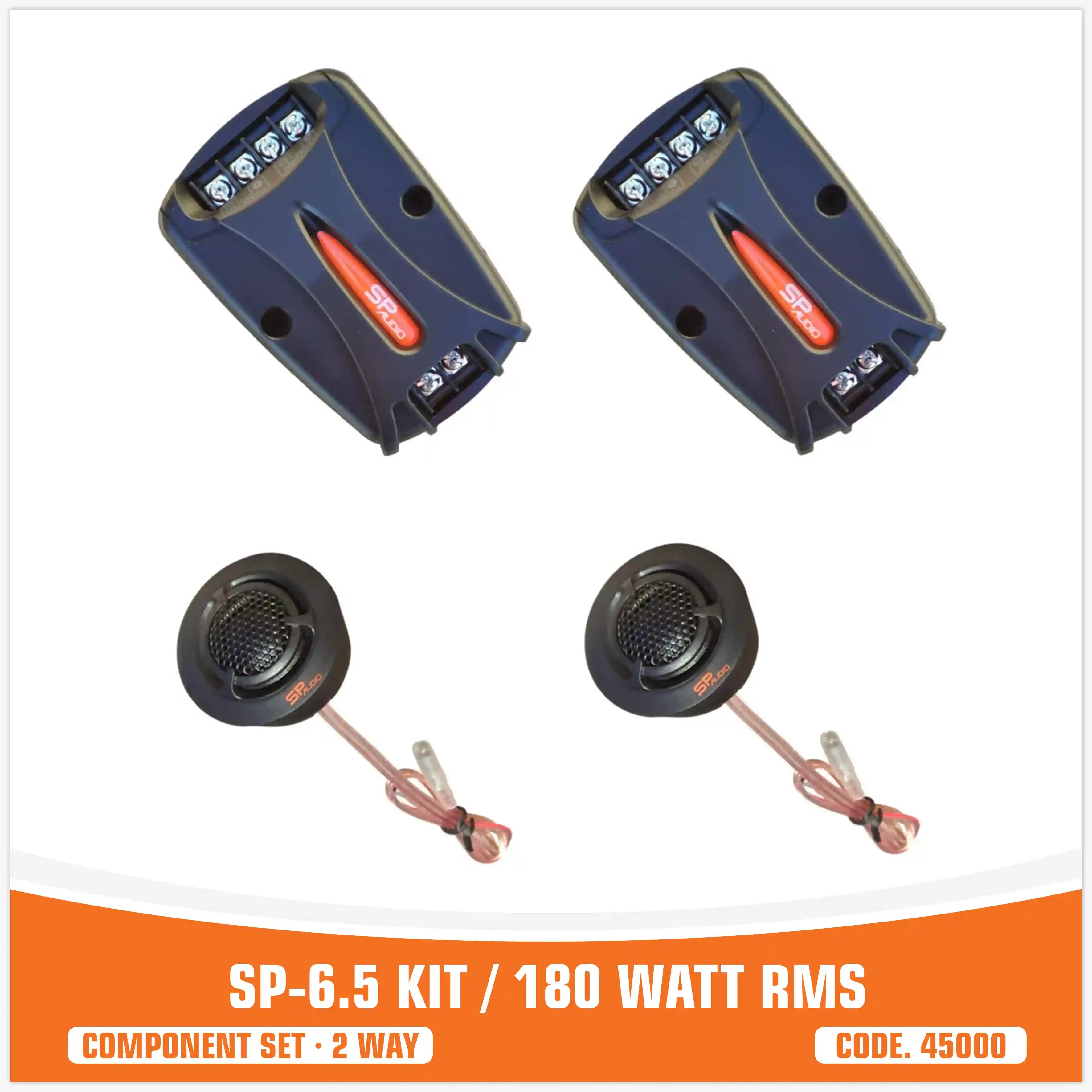 SP 6.5KIT 2 VIE 2 WOOFER +2 TW+2 CROSS 180W RMS (PREZZO KIT)