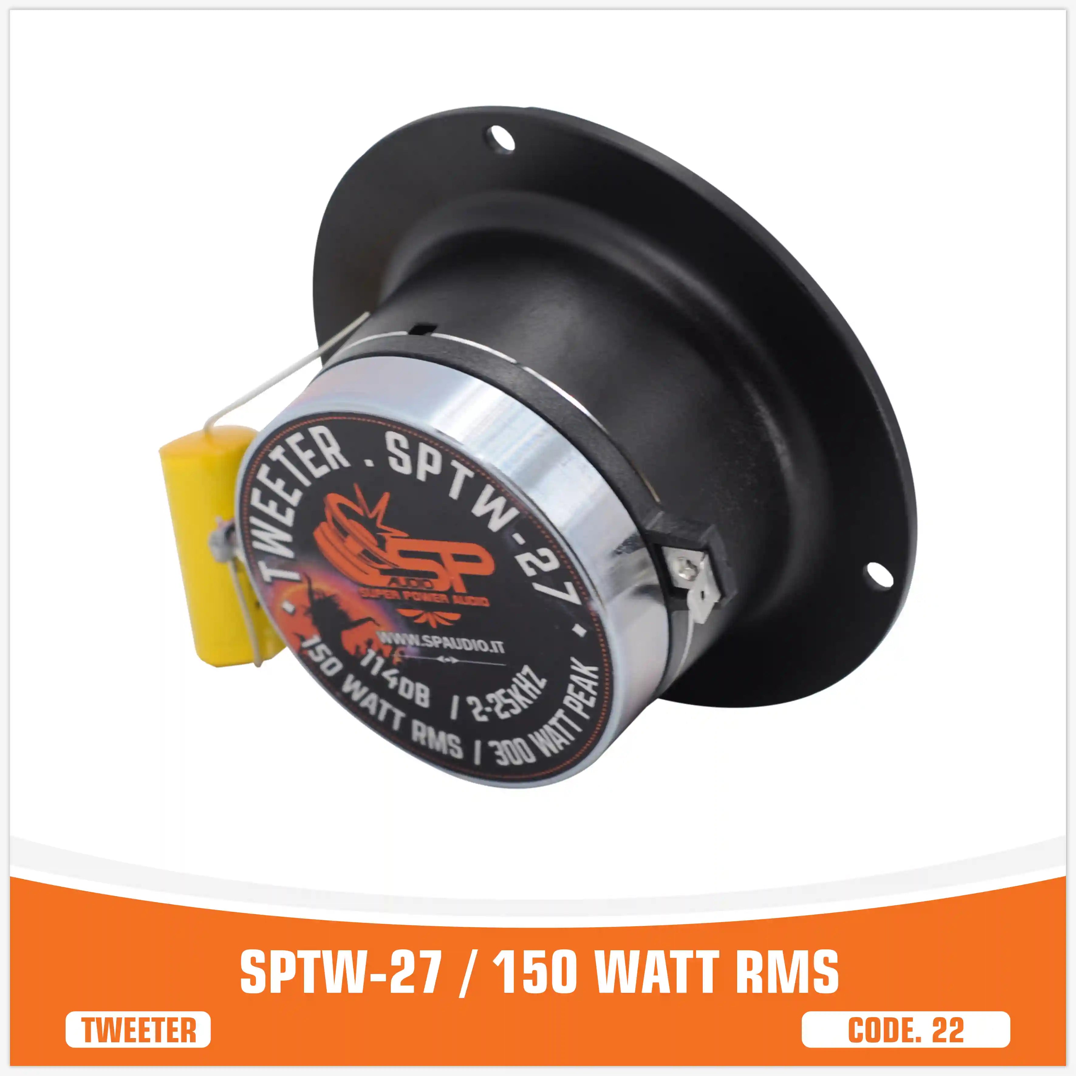 SP TW 27 TWEETER BULLET NEO MAGNETE 150W RMS (PREZZO COPPIA)