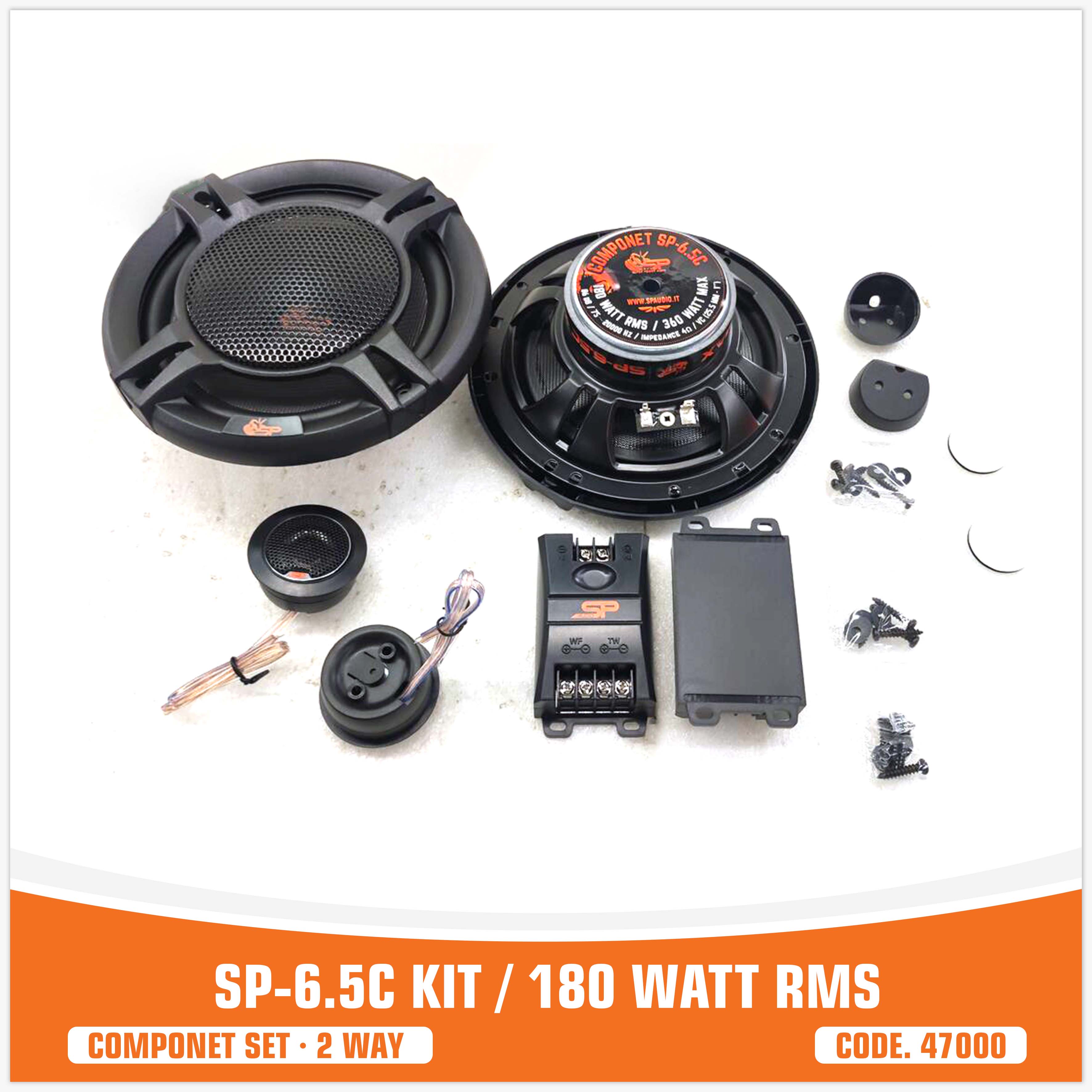 SP 6.5C 2 WAY 2 WOOFER +2 TW + 2 CROSS (KIT PRICE)