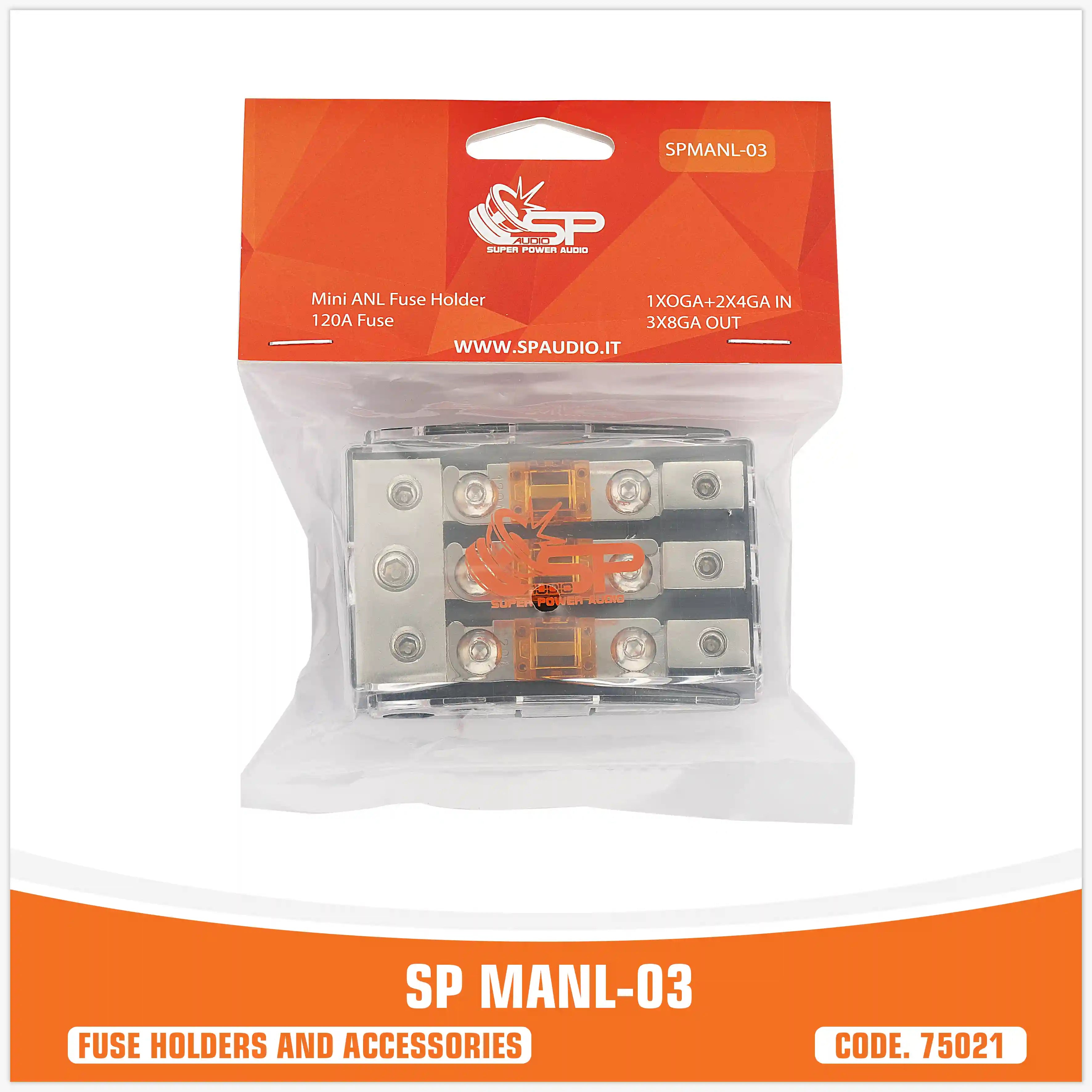 SP MAN 03 PORTAFUSIBILE 1X0 GA+2X4 GA IN+3X8 GA OUT            (PREZZO SINGOLO)