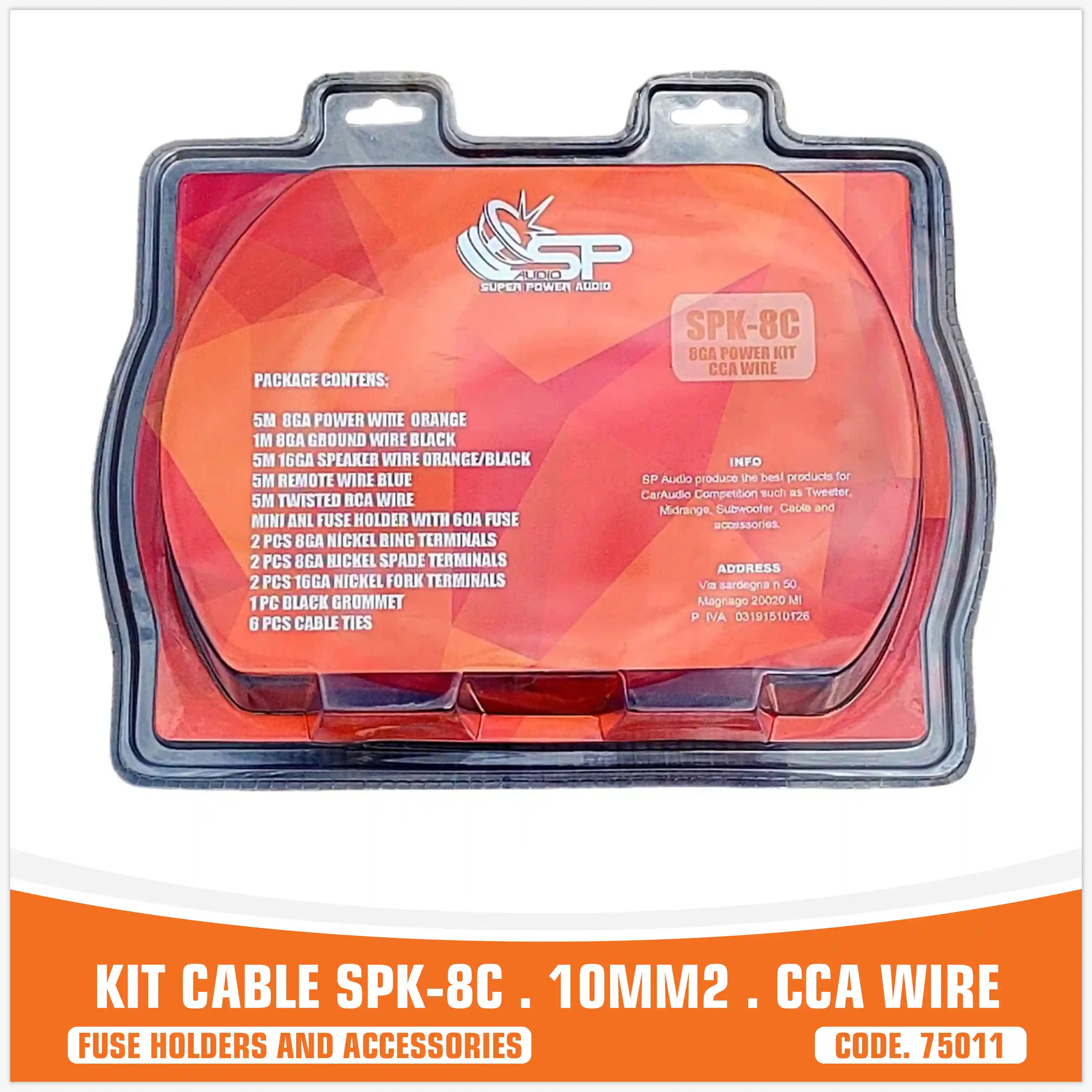 SP  KIT CAVI 8 AWG CCA (PREZZO PER CONFEZIONE)