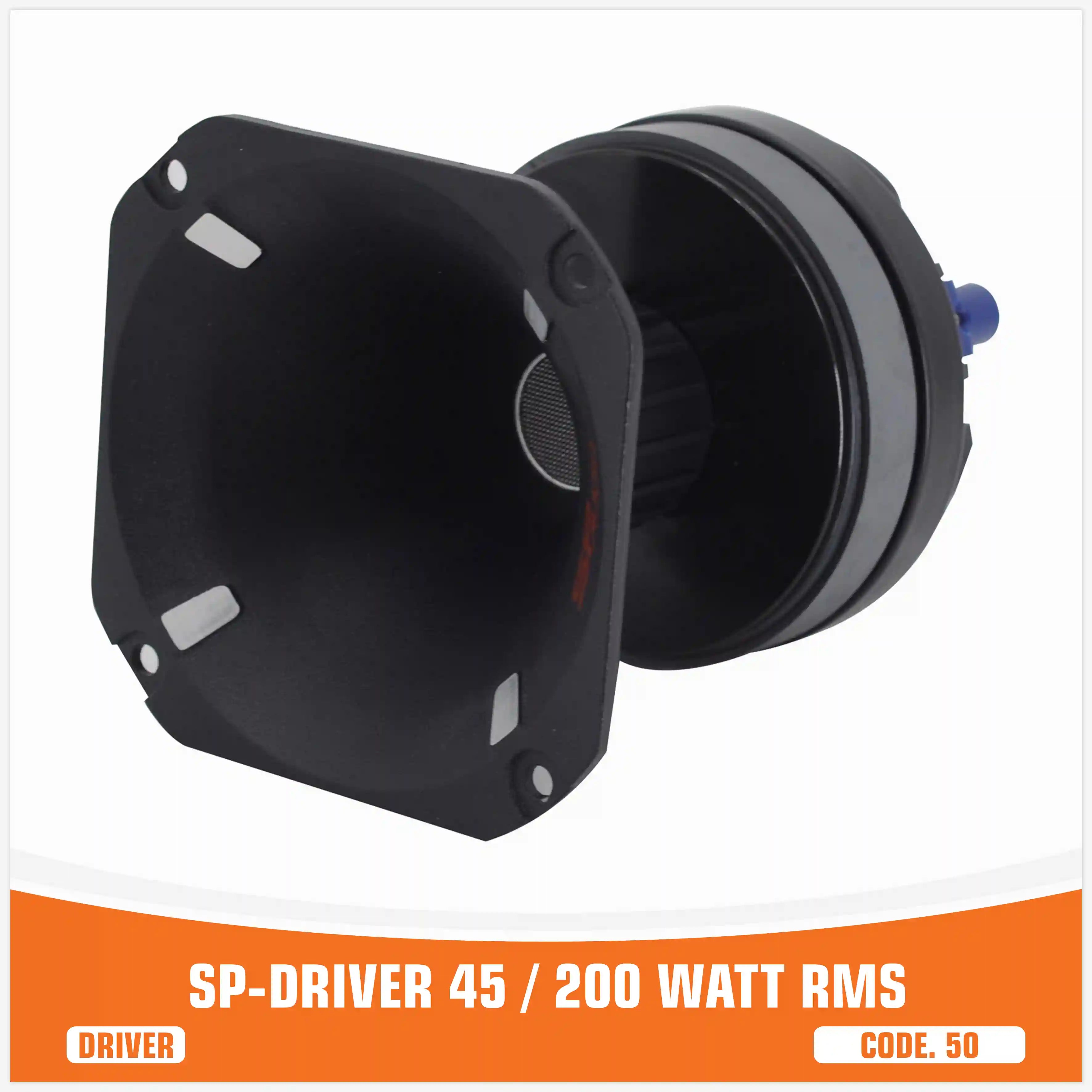 SP DRIVER 45 DRIVER COMPLETO DI FLANGIA 200W RMS (PREZZO UNITARIO)