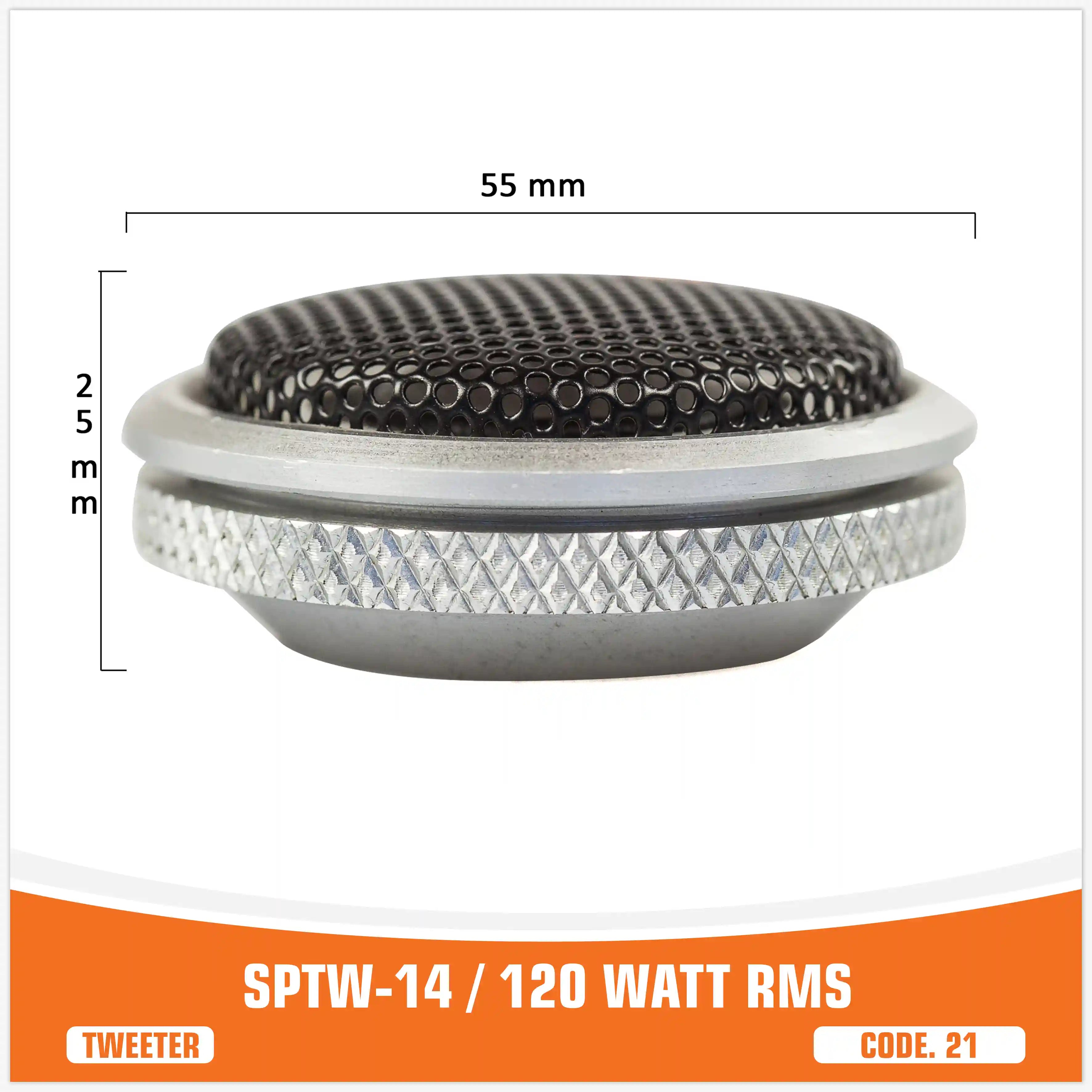 SP TW 14 ALUMINIUM TWEETER 120W RMS (PREZZO COPPIA)