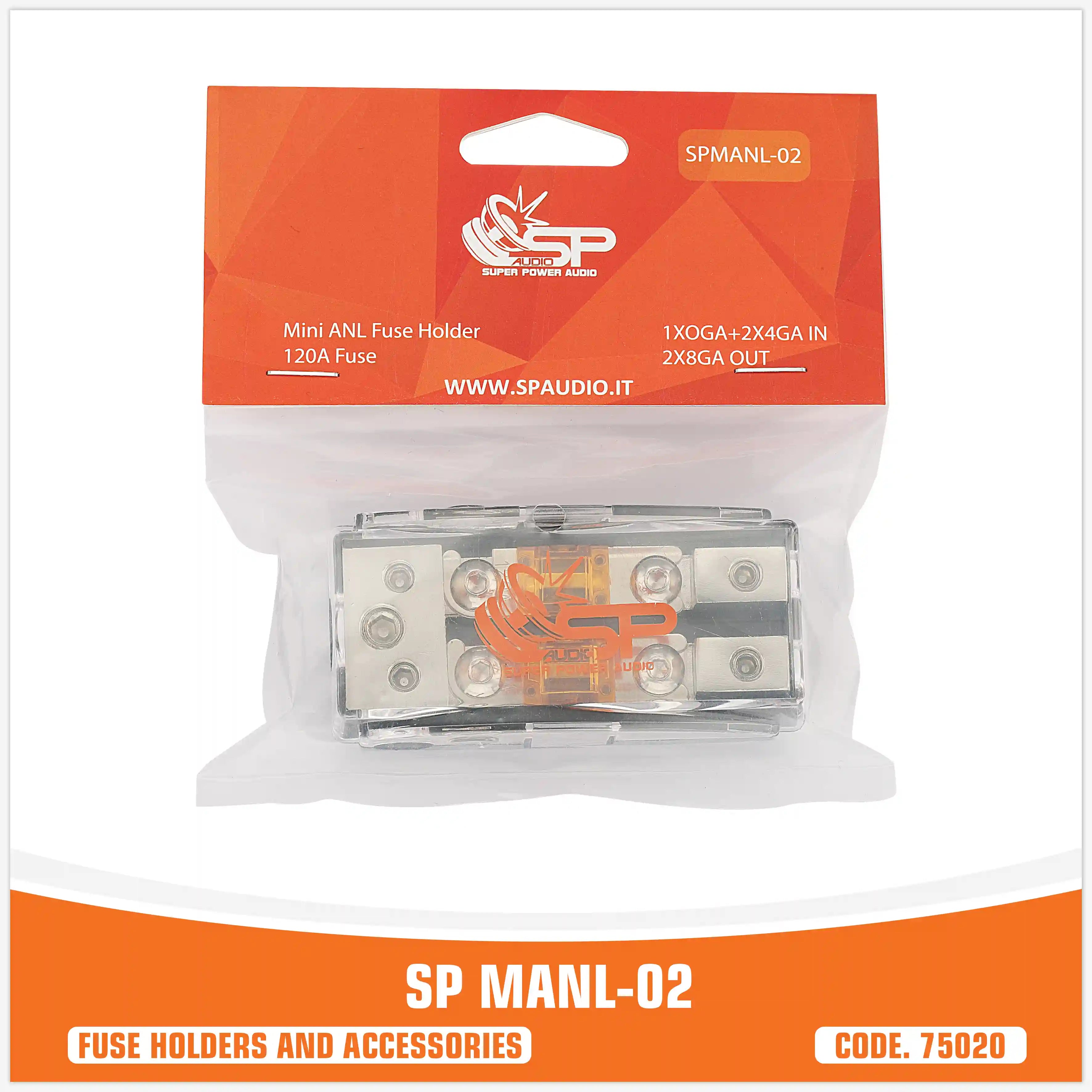 SP MAN 02 PORTAFUSIBILI 1X0GA + 2X4GA IN + 2X8GA OUT (PREZZO UNITARIO)
