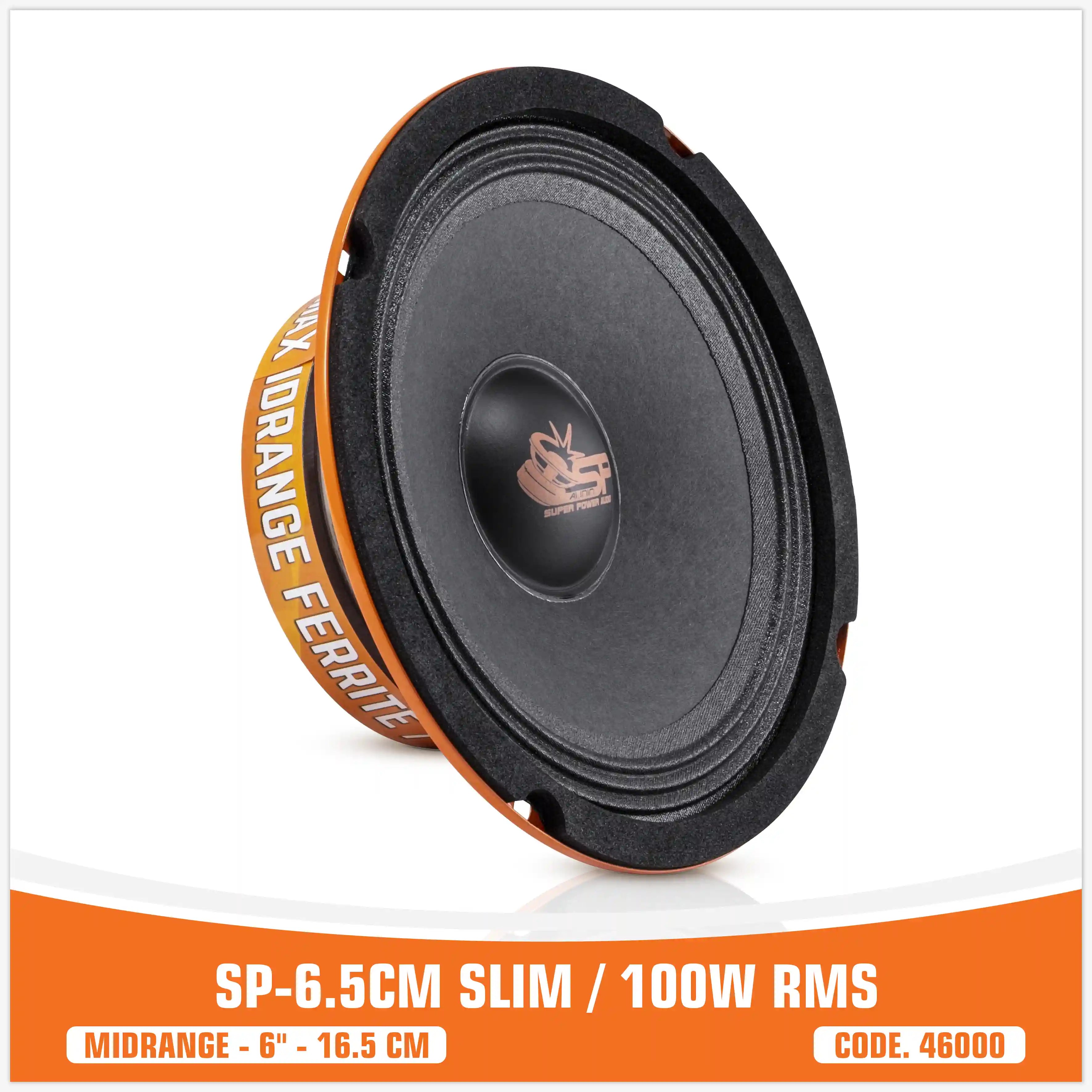 SP 6.5CM SLIM MIDRANGE SUPER BASSO 6,5"/16,5CM 100W RMS (PREZZO COPPIA)