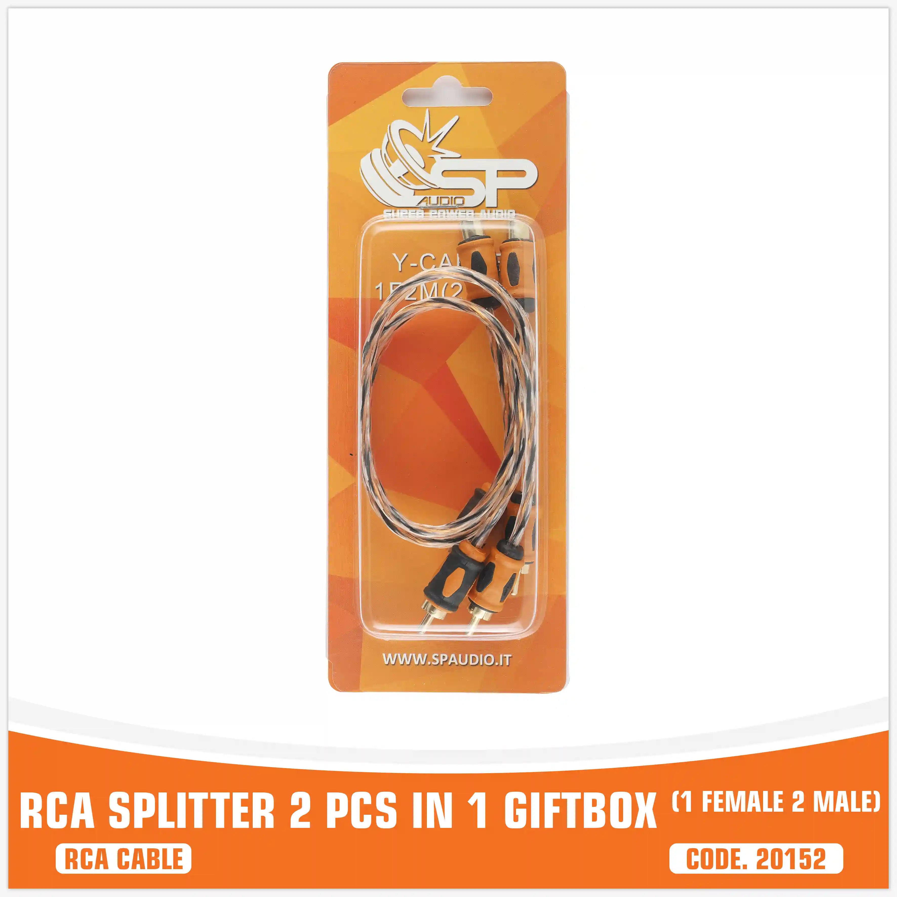 SP Y-CABLE (1F2M) CAVO RCA PER SDOPPIARE (PREZZO UNITARIO)