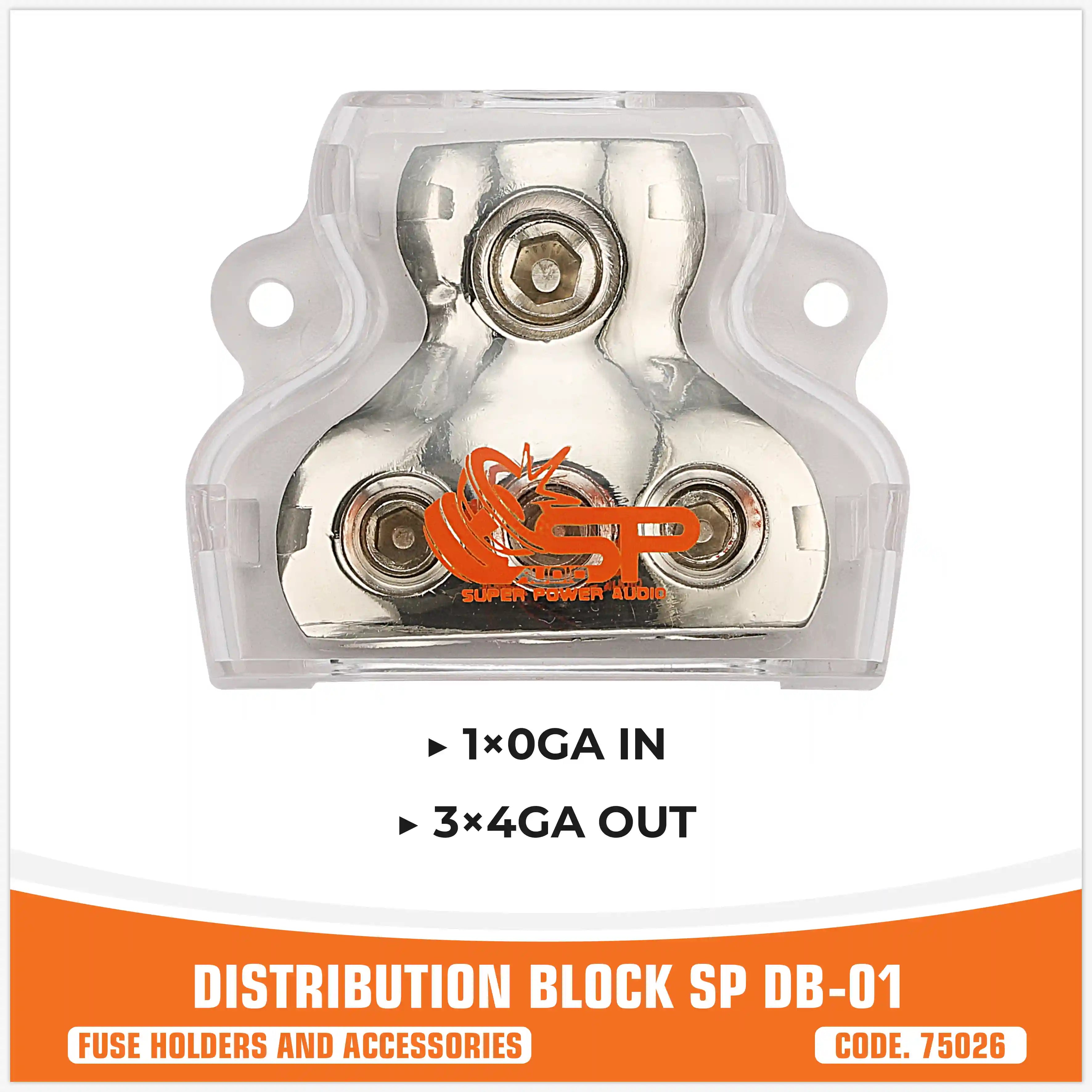 SP DB 01 DISTRIBUTTORE DI MASSA 1x0 GA IN+ 3x4 GA OUT             (PREZZO SINGOLO)