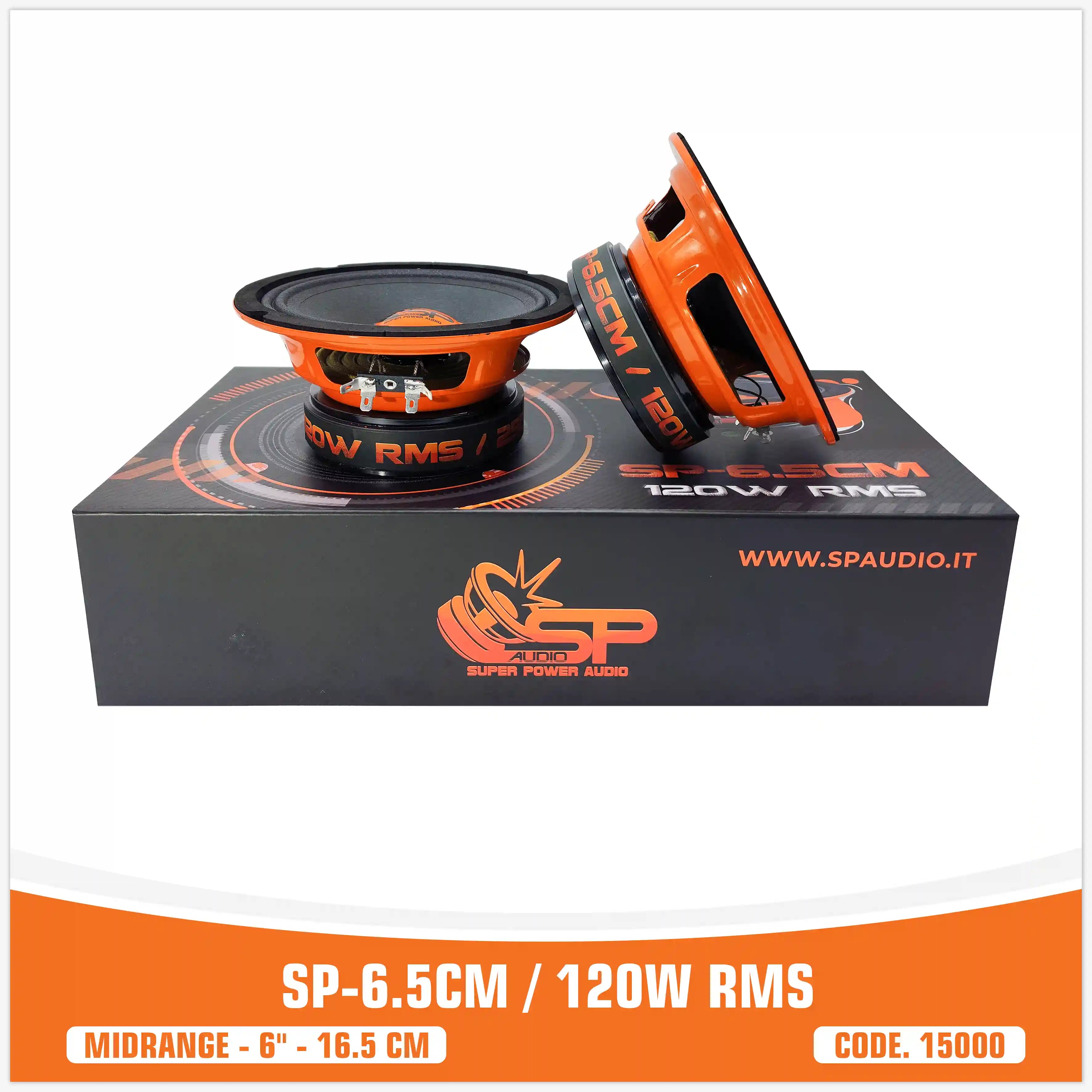 SP ALTOPARLANTE MIDRANGE 6,5CM BEST SELLER 6,5"/16,5CM 120W RMS (PREZZO PER COPPIA)
