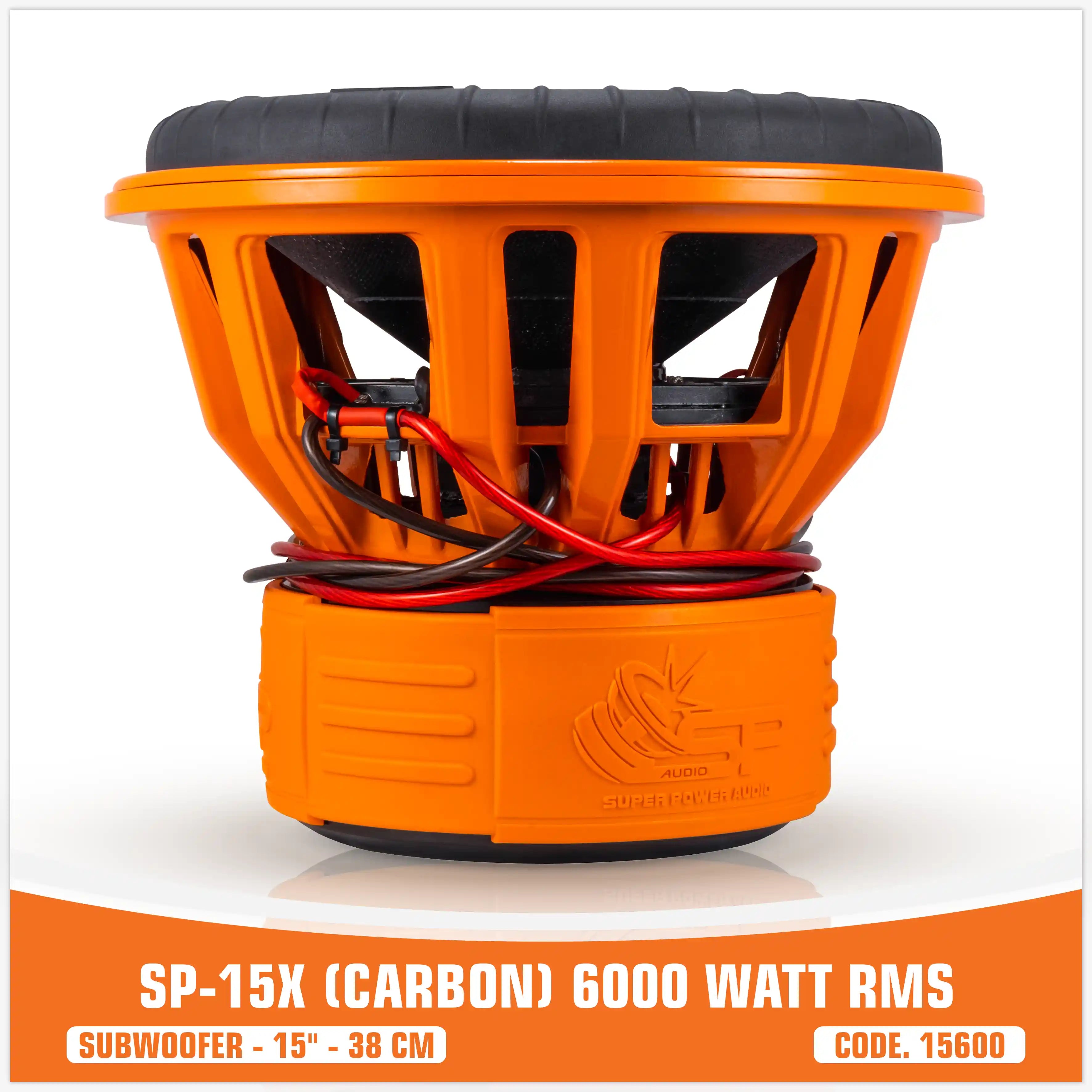 SP15X SUBWOOFER  FIBRA DI CARBONIO 15"/38 CM 6000W RMS (PREZZO UNITARIO)