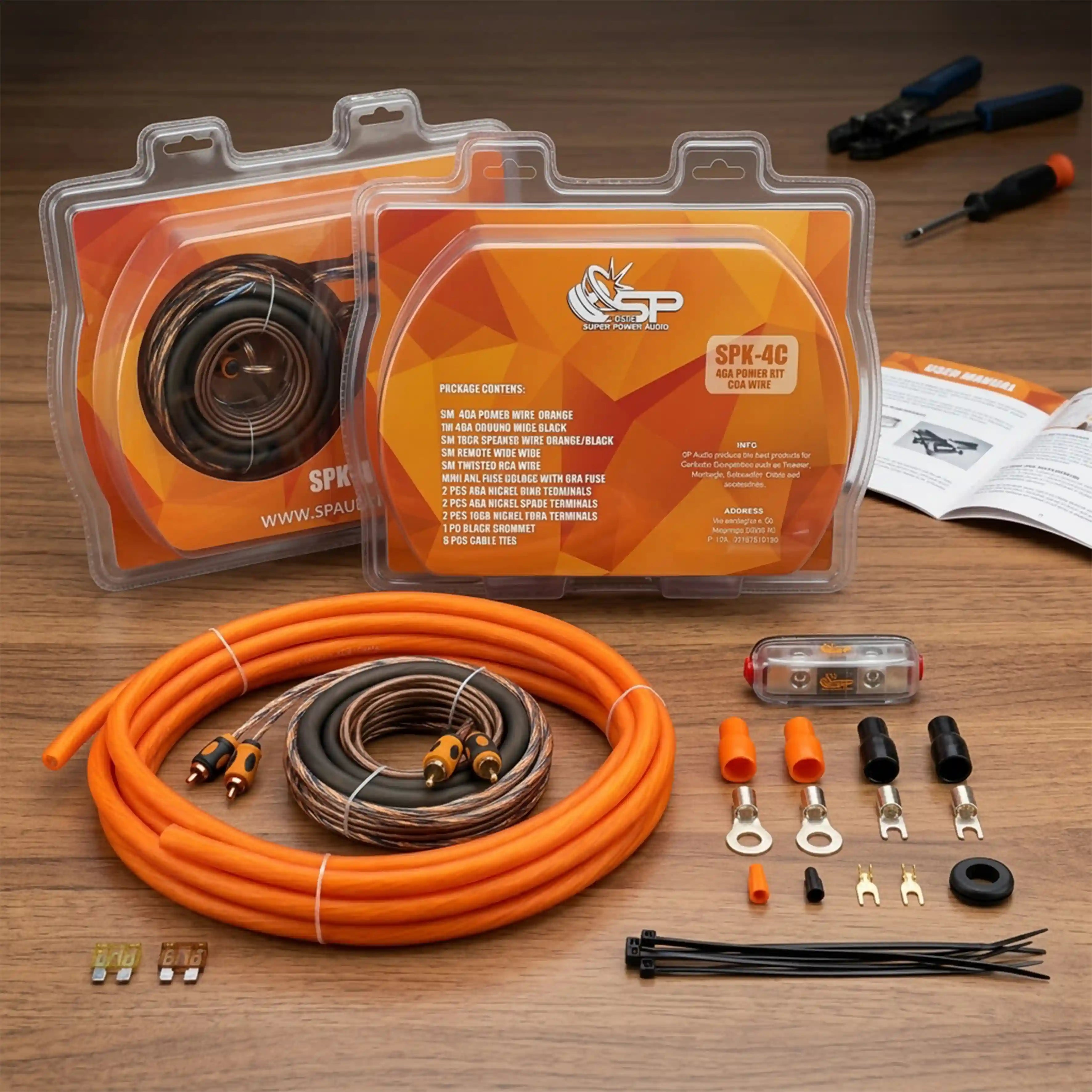 SP  KIT CAVI 4 AWG CCA (PREZZO PER CONFEZIONE)