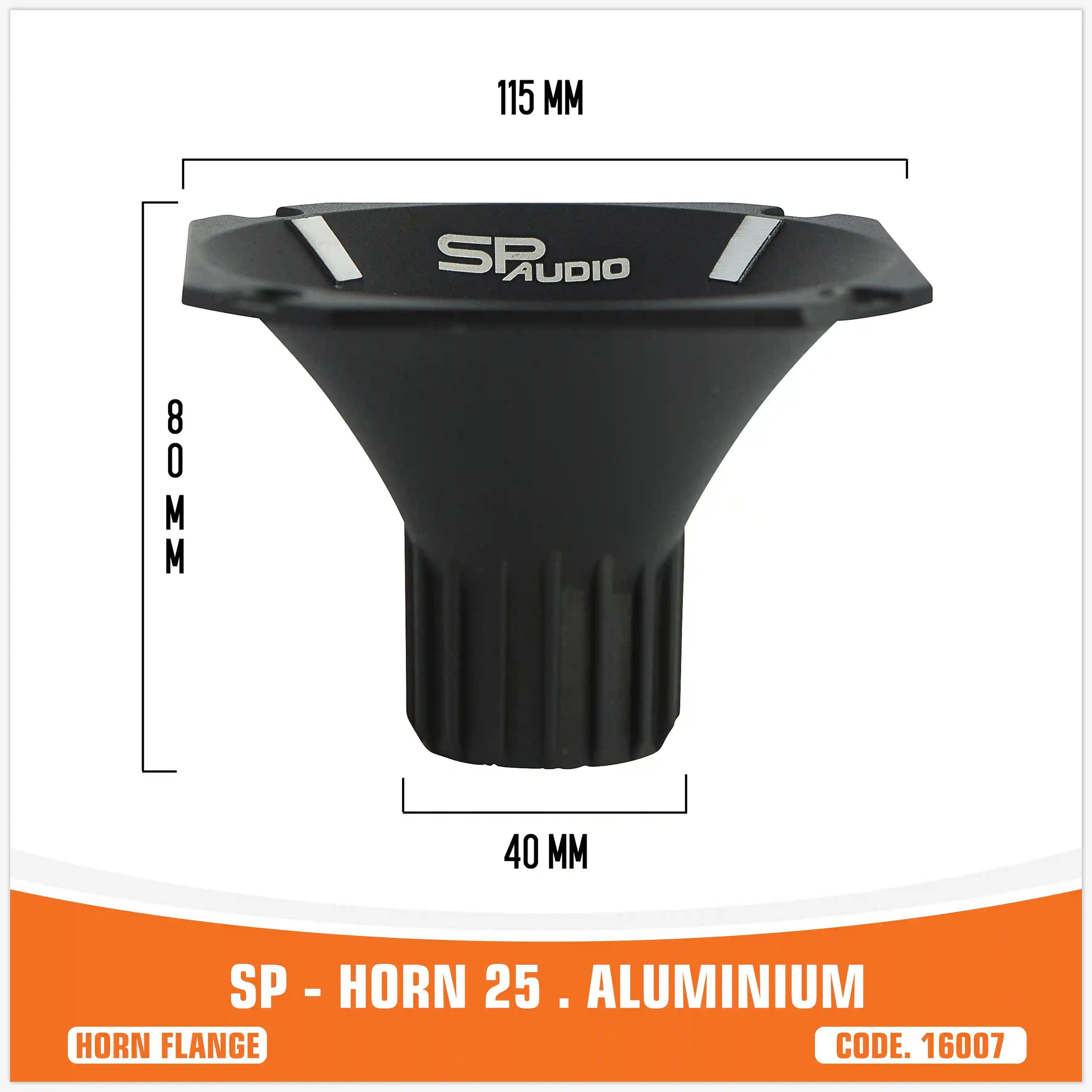 HORN SP 25 HORN IN ALLUMINIO PER DRIVER CON VITE (PREZZO UNITARIO)