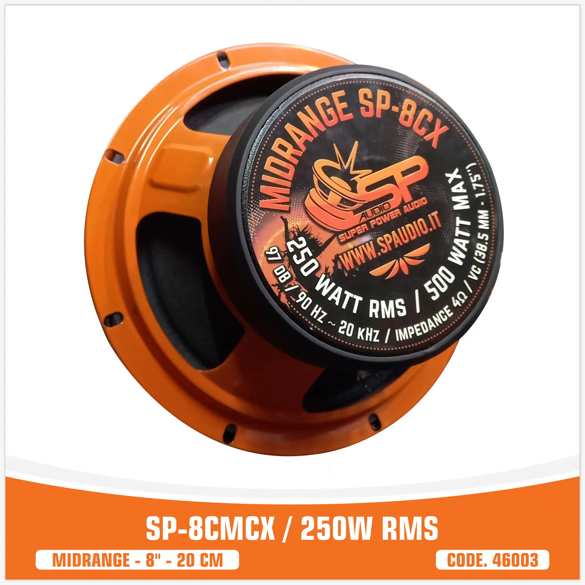 SP 8CM CX coaxial midrange with tweeter 8"/20 cm 250W RMS - SP Audio, view 4