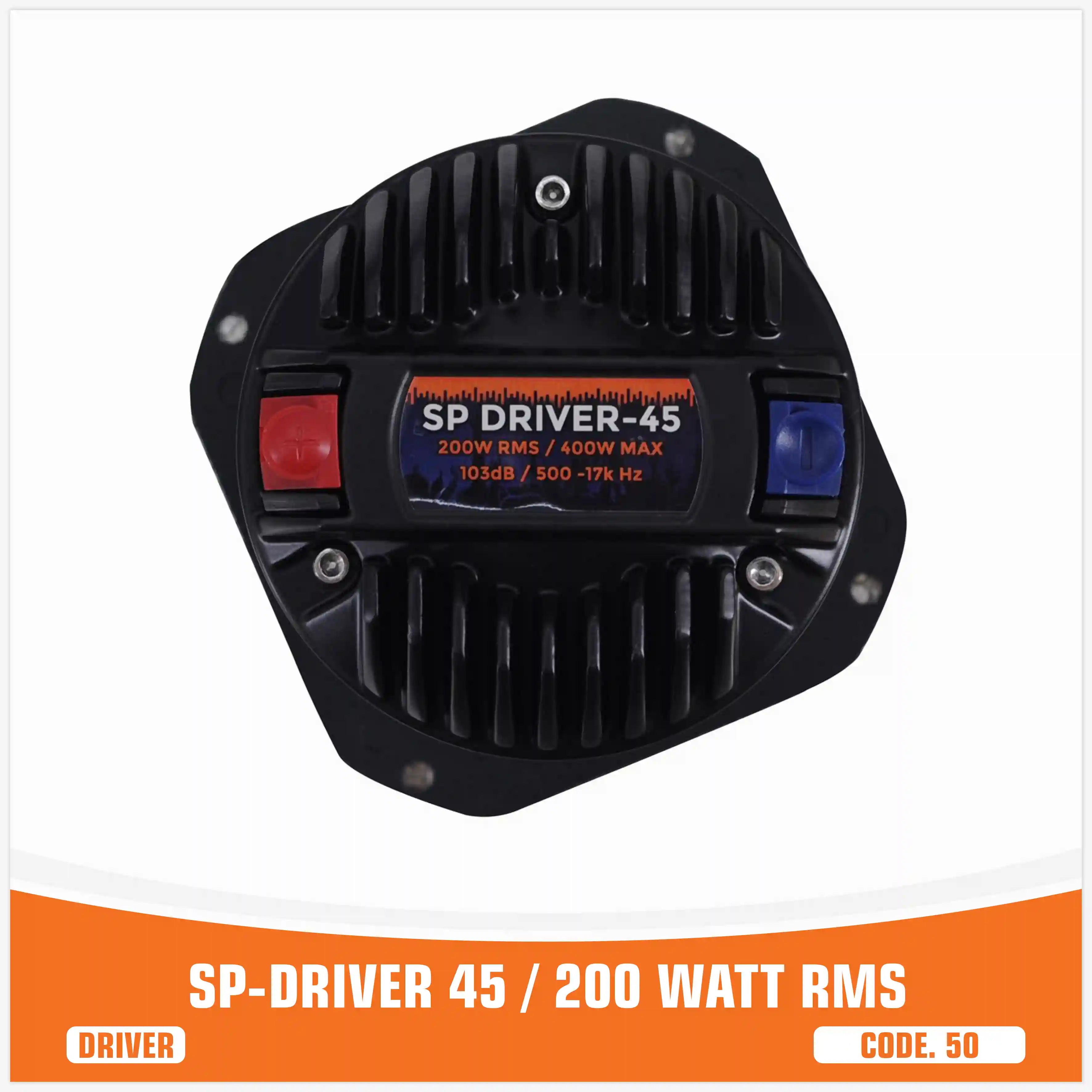 SP DRIVER 45 DRIVER COMPLETO DI FLANGIA 200W RMS (PREZZO UNITARIO)