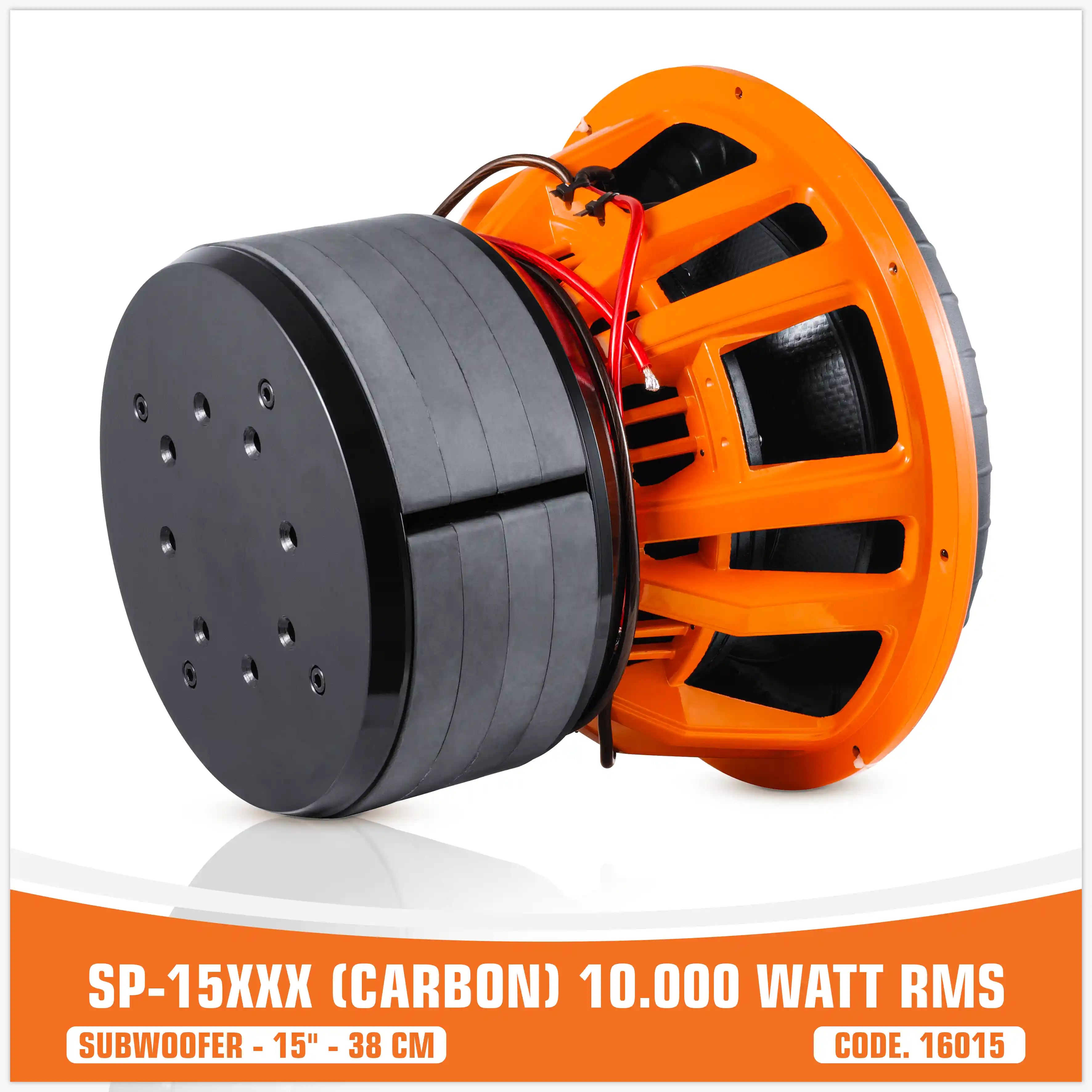 SP15XXX SUBWOOFER  FIBRA DI CARBONIO 15"/38 CM 10000W RMS (PREZZO UNITARIO)