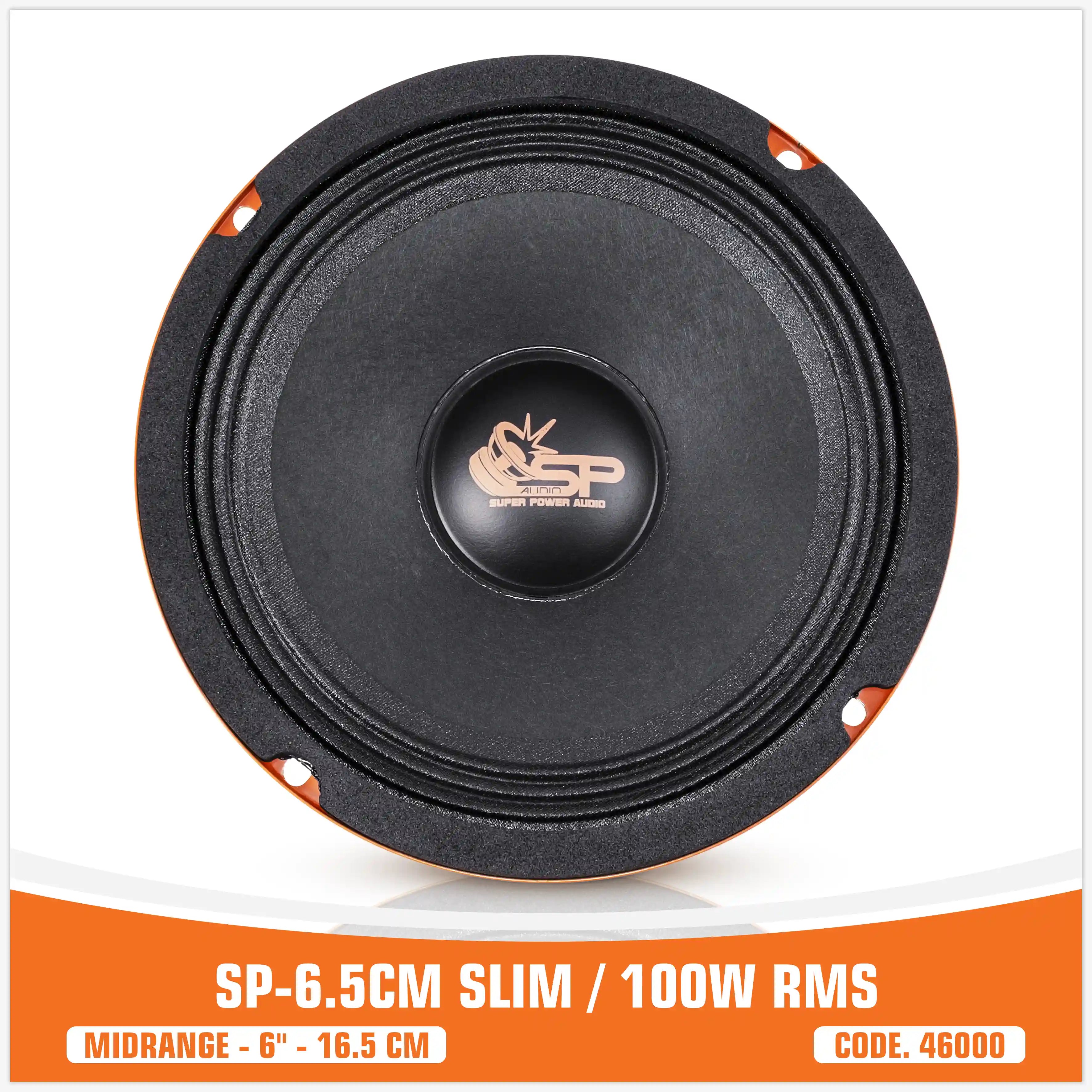 SP 6.5CM SLIM MIDRANGE SUPER BASSO 6,5"/16,5CM 100W RMS (PREZZO COPPIA)