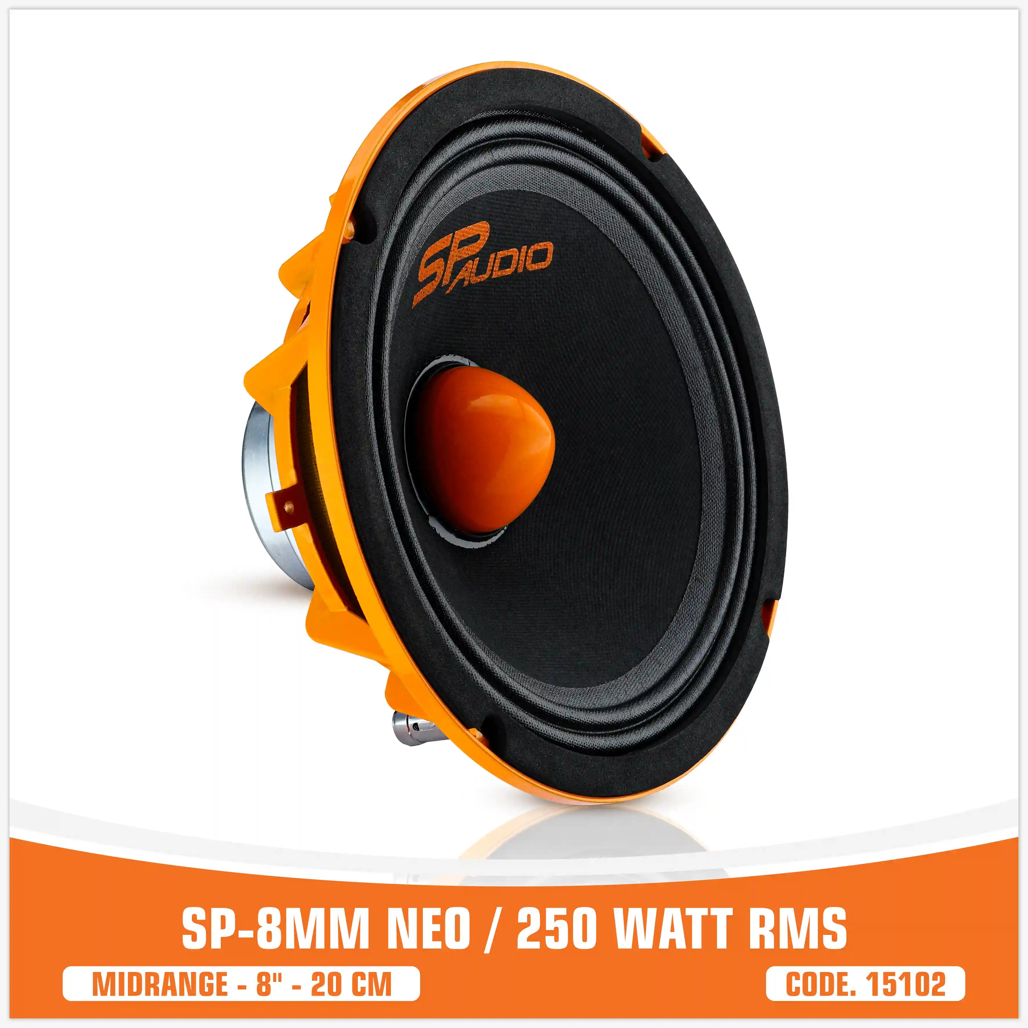 SP 8MM NEO MIDRANGE ESTREMO8"/20CM MAGNETE NEODIMIO 250W RMS (PREZZO UNITARIO)