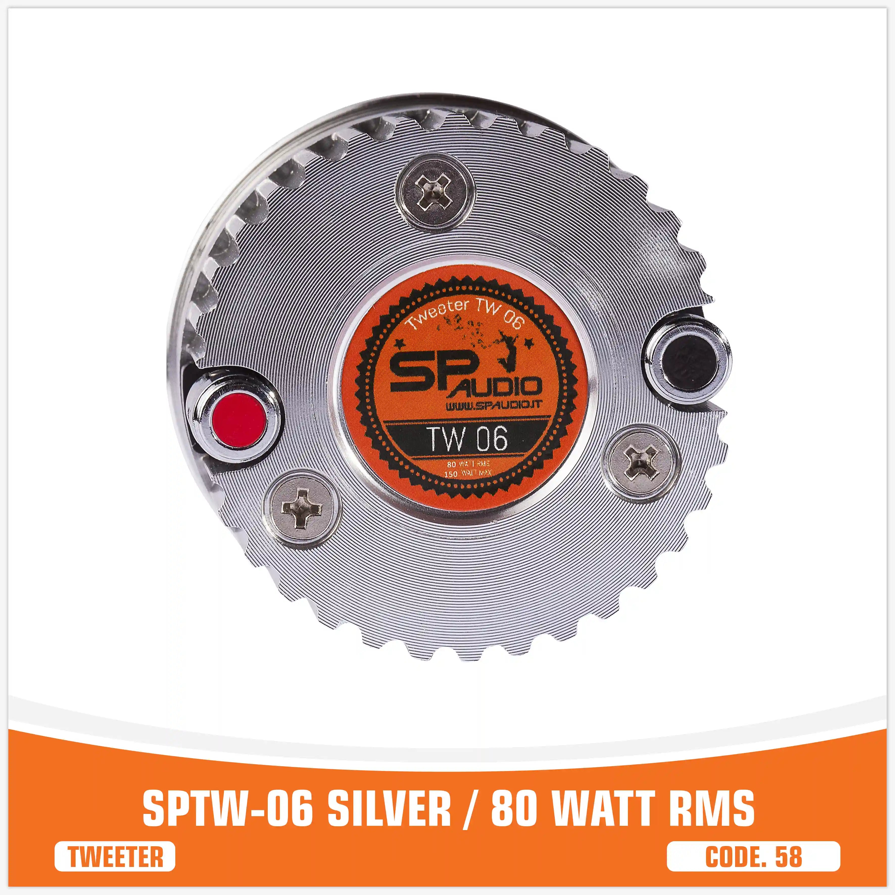 SP TW 06 SILVER BULLET TWEETER 80W RMS (PRIX UNITAIRE)