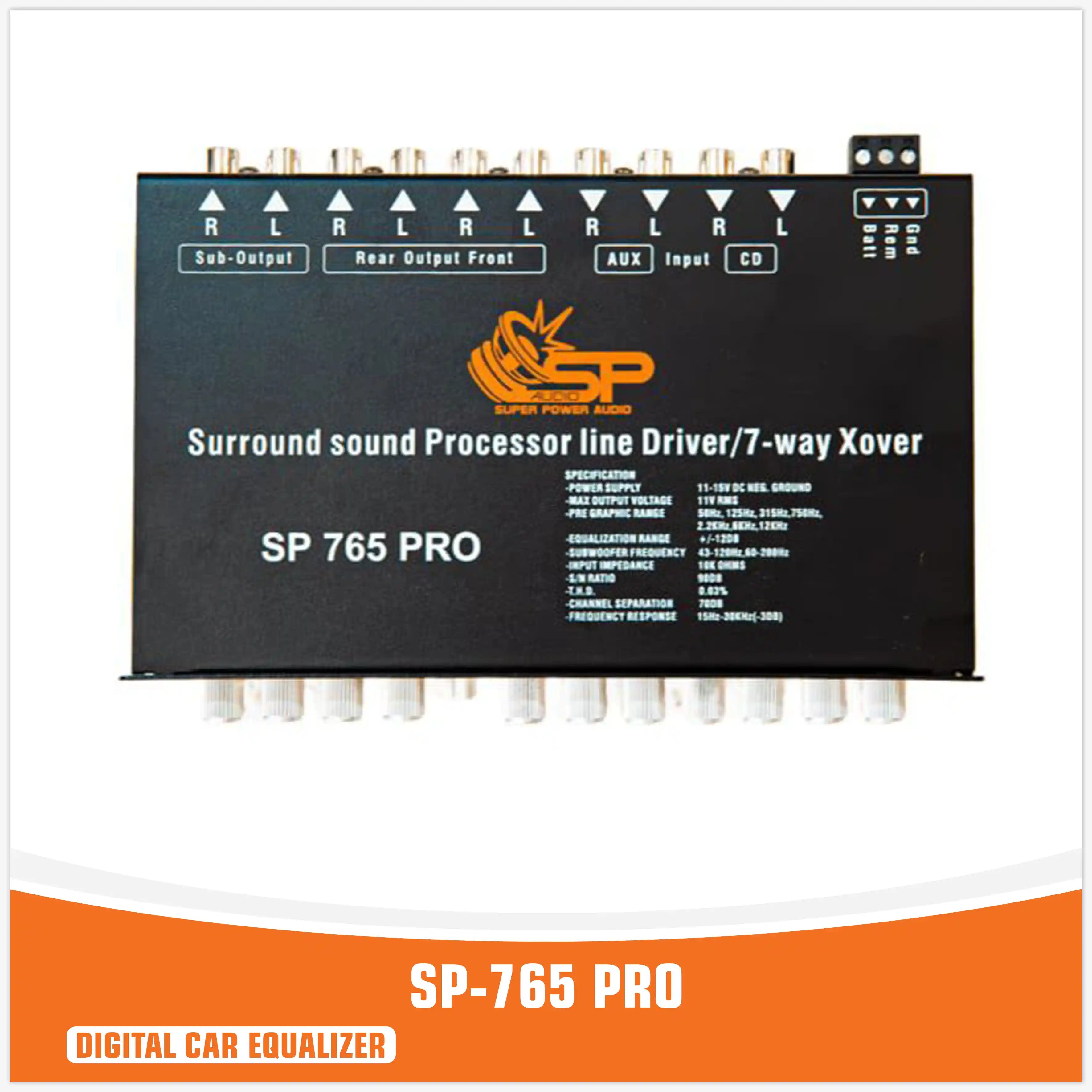 SP-765 PRO - PROCESSORE DIGITAL EQUALIZER