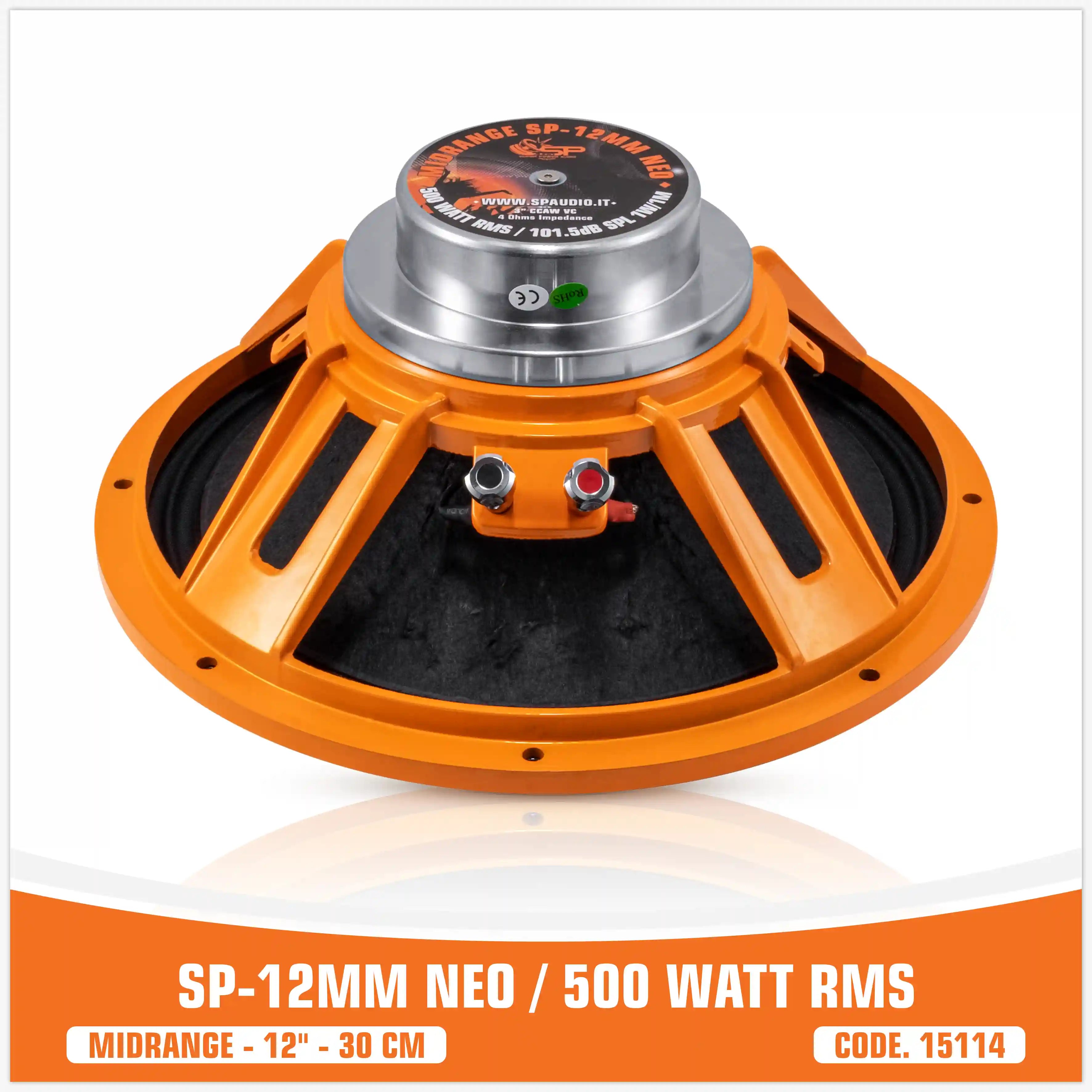 SP 12MM NEO MIDRANGE ESTREMO 12"/30CM MAGNETE NEODIMIO 500W RMS (PREZZO UNITARIO)