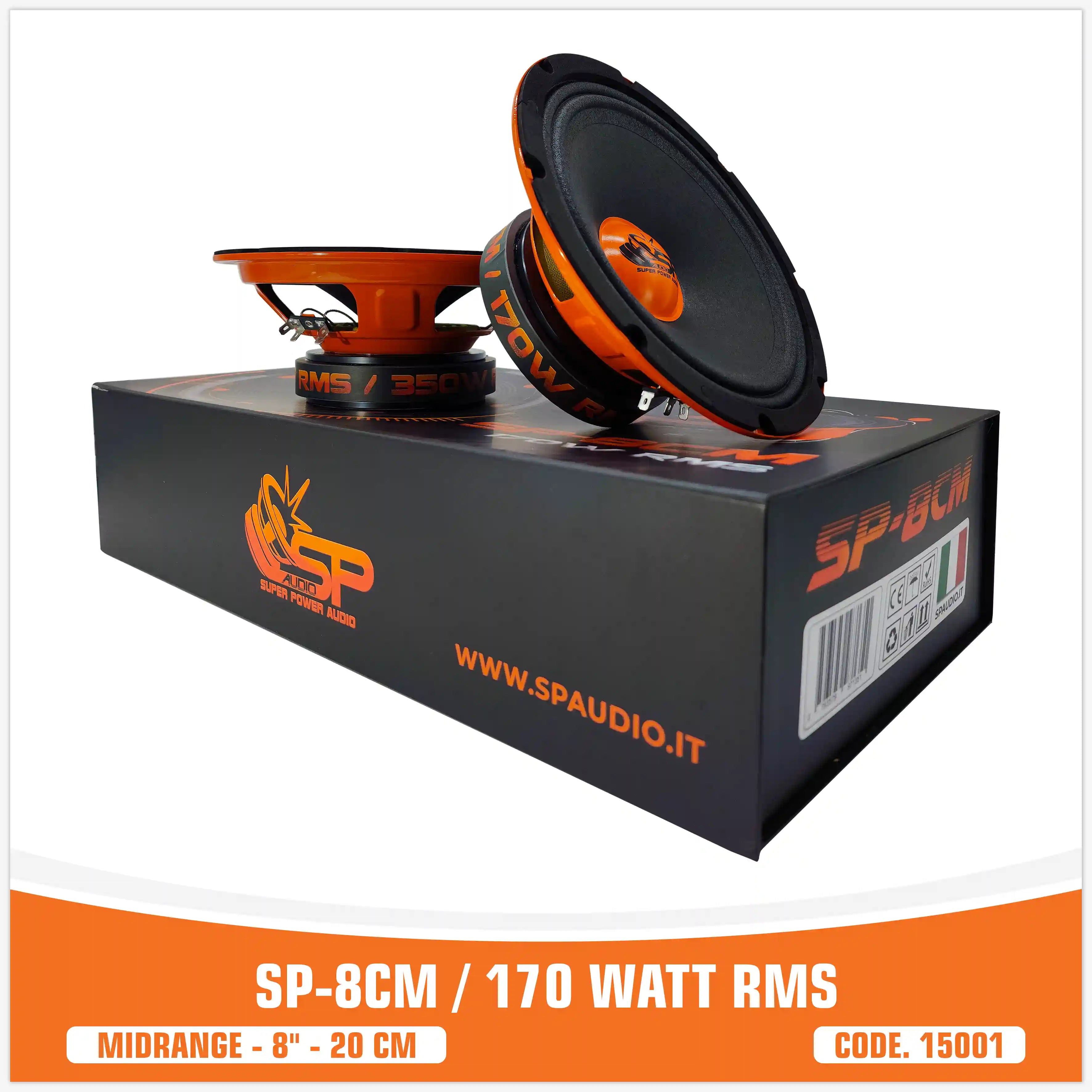 SP 8CM MIDRANGE IL PIù VENDUTO 8"/20CM 150W RMS (PREZZO COPPIA)
