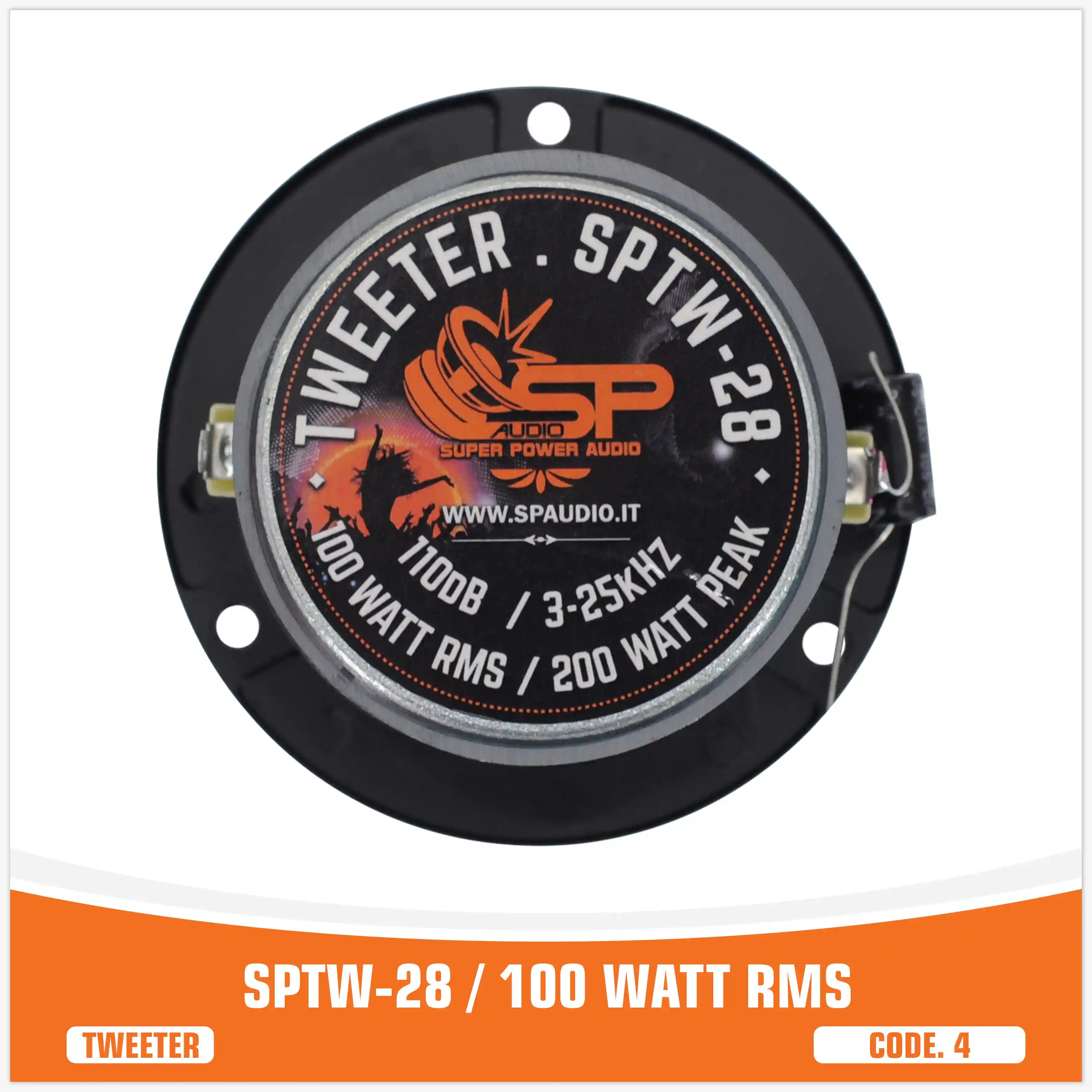SP TW 28 BULLET TWEETER 100W RMS  (PRIX DE LA PAIRE)