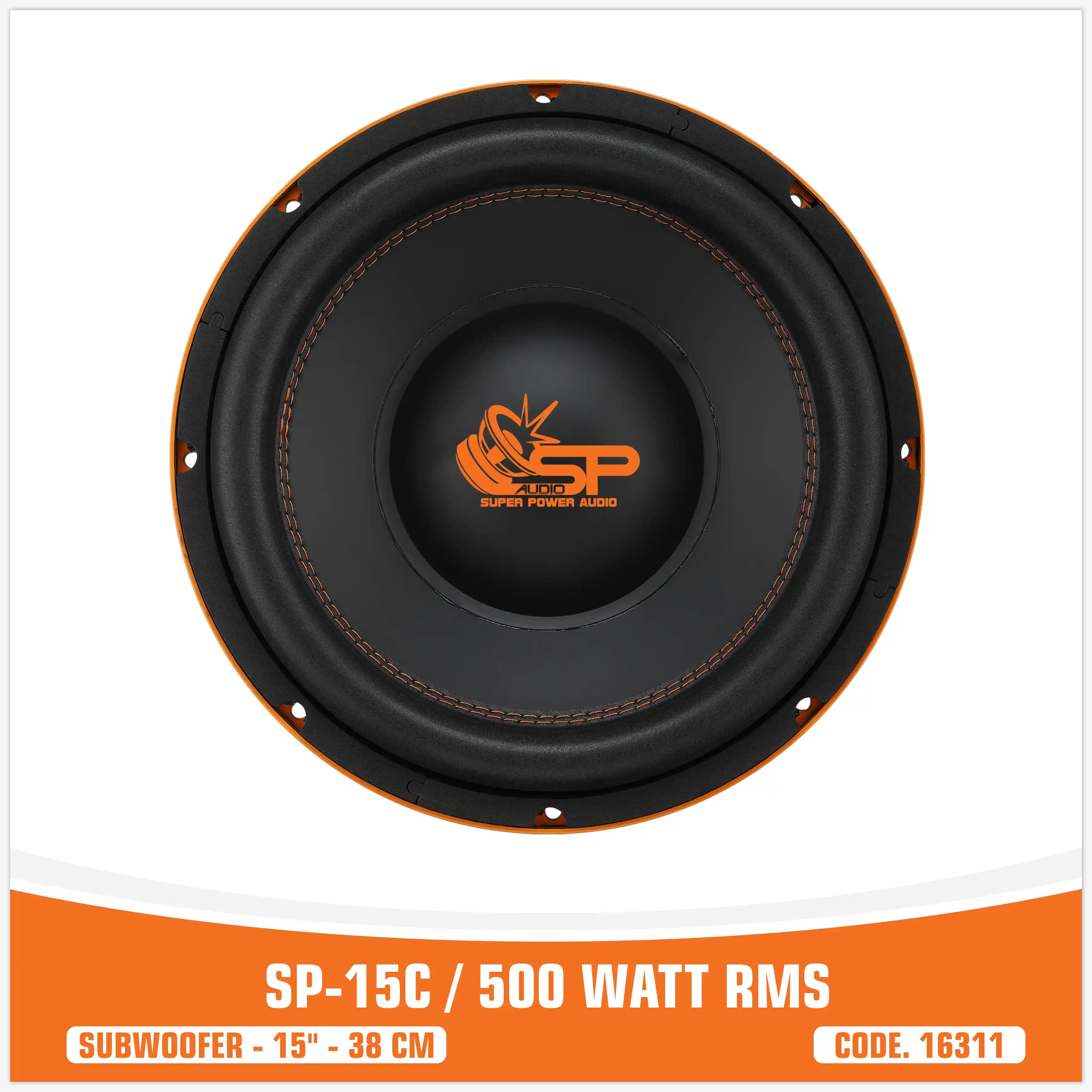 SP 15C SUBWOOFER 15"/38CM 500WATT RMS (PREZZO UNITARIO)