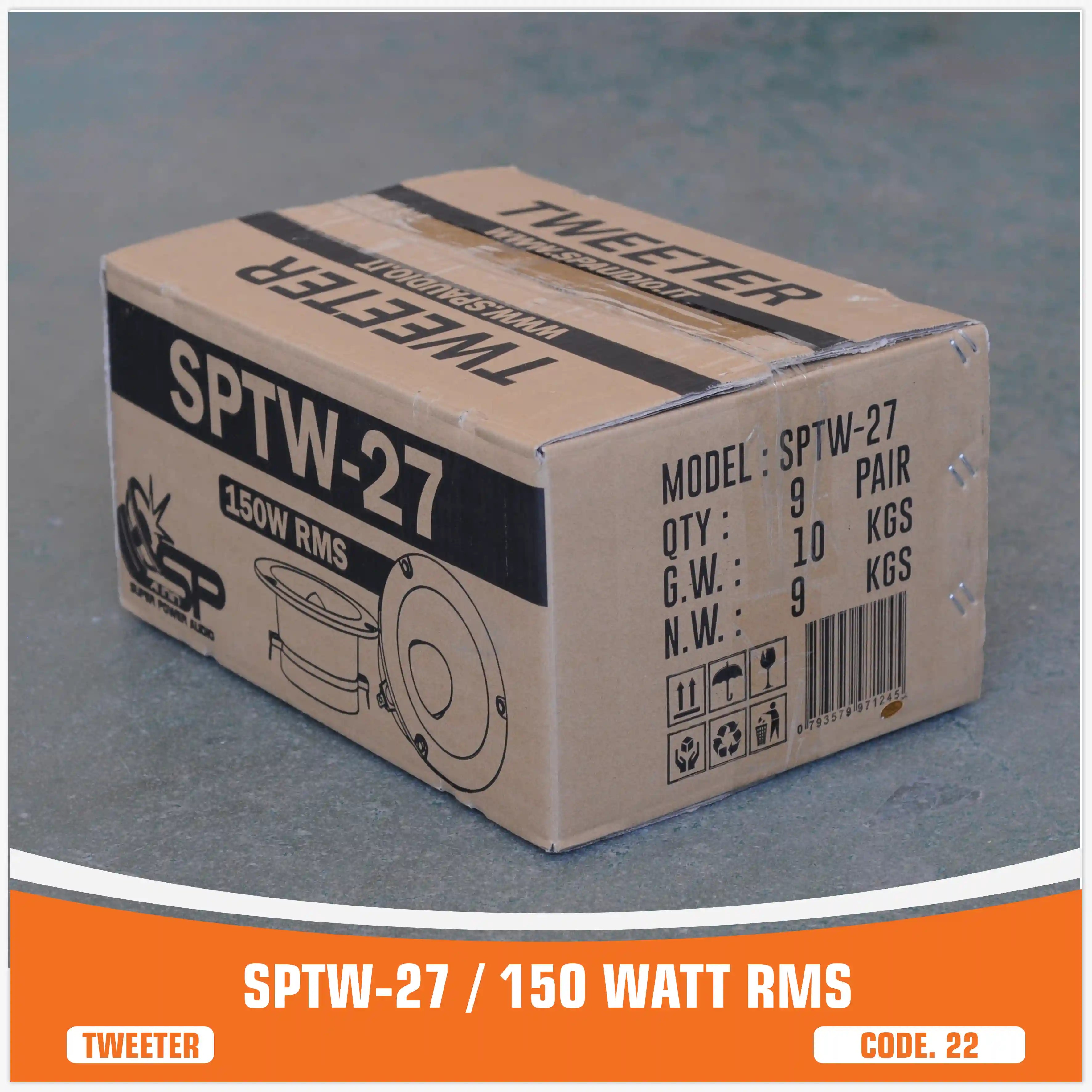 SP TW 27 TWEETER BULLET NEO MAGNETE 150W RMS (PREZZO COPPIA)