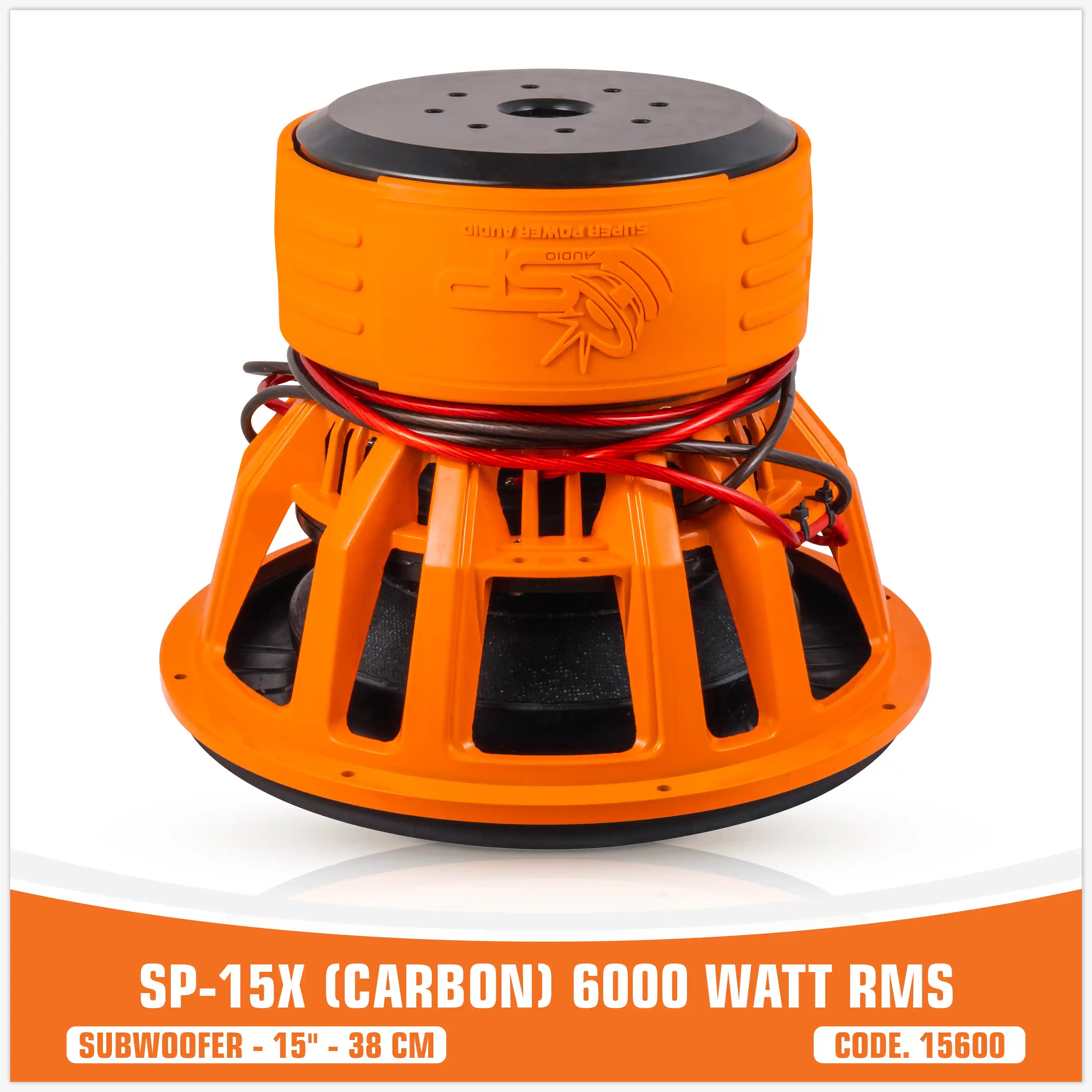 SP15X SUBWOOFER  FIBRA DI CARBONIO 15"/38 CM 6000W RMS (PREZZO UNITARIO)