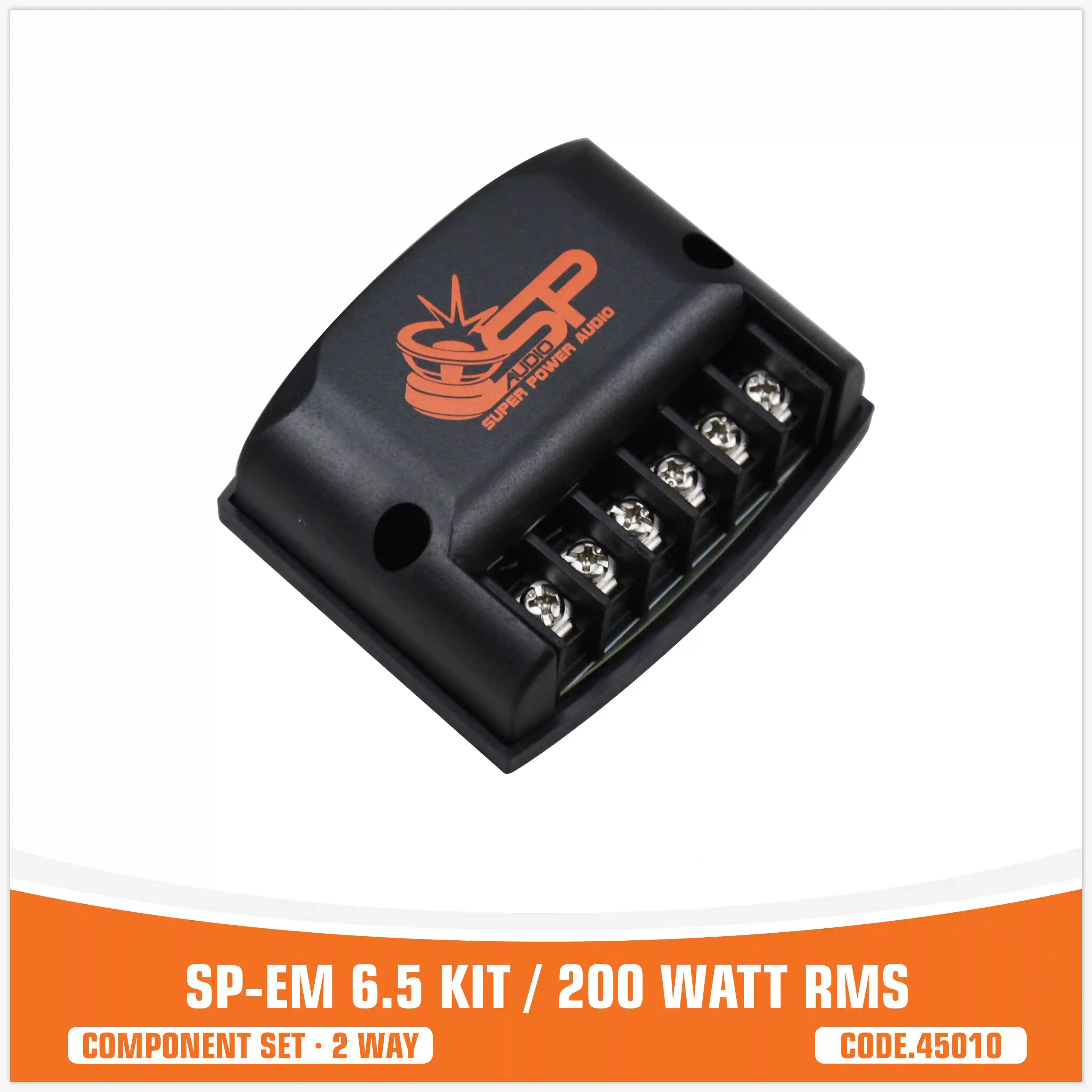 SP EM 6.5KIT 2 WAY 2 WOOFER +2 TW + 2 CROSS 200W RMS (KIT PRICE)