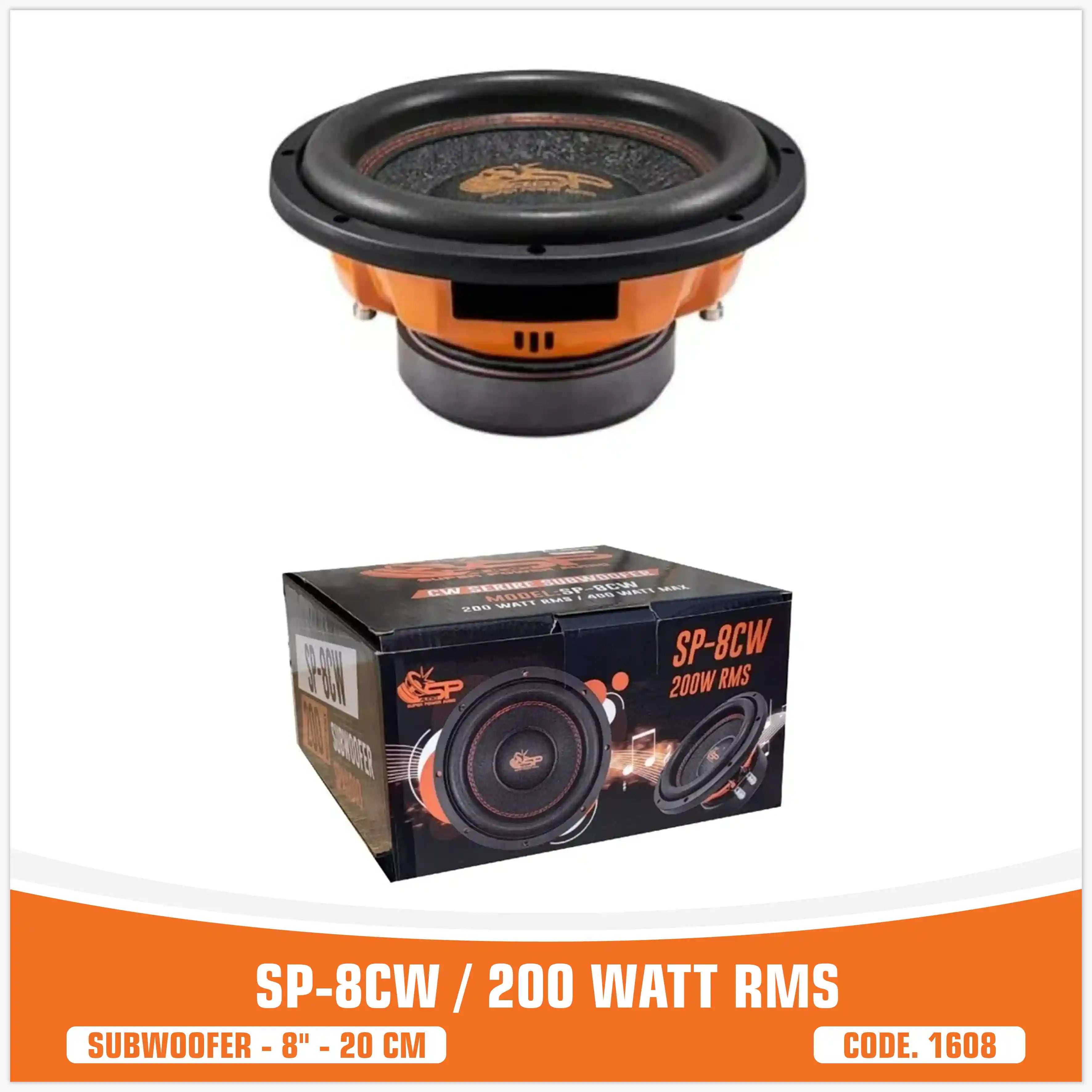 SP 8CW MIGLIOR PREZZO SUBWOOFER 8"/20CM 200WATT RMS (PREZZO SINGOLO)