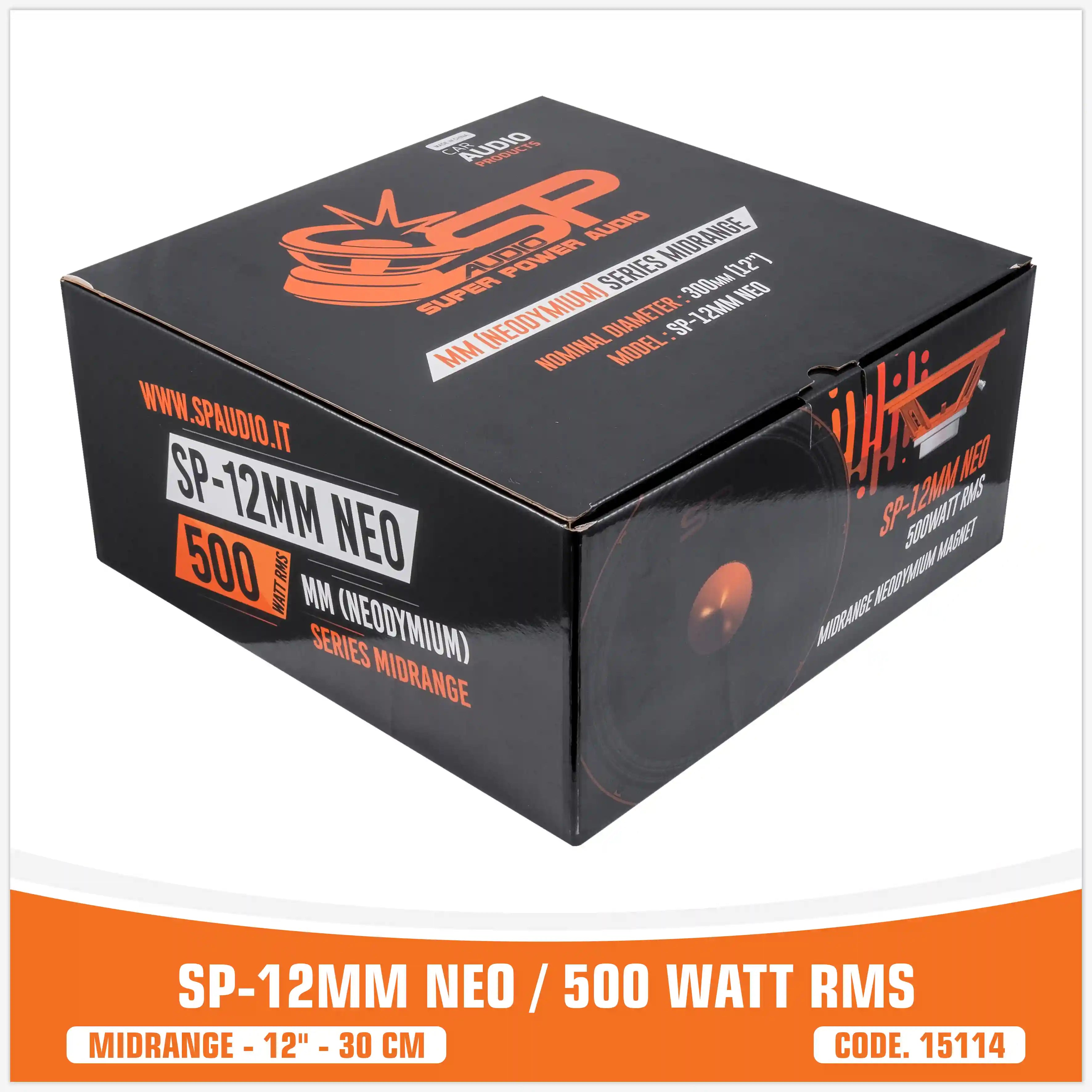 SP 12MM NEO MIDRANGE ESTREMO 12"/30CM MAGNETE NEODIMIO 500W RMS (PREZZO UNITARIO)