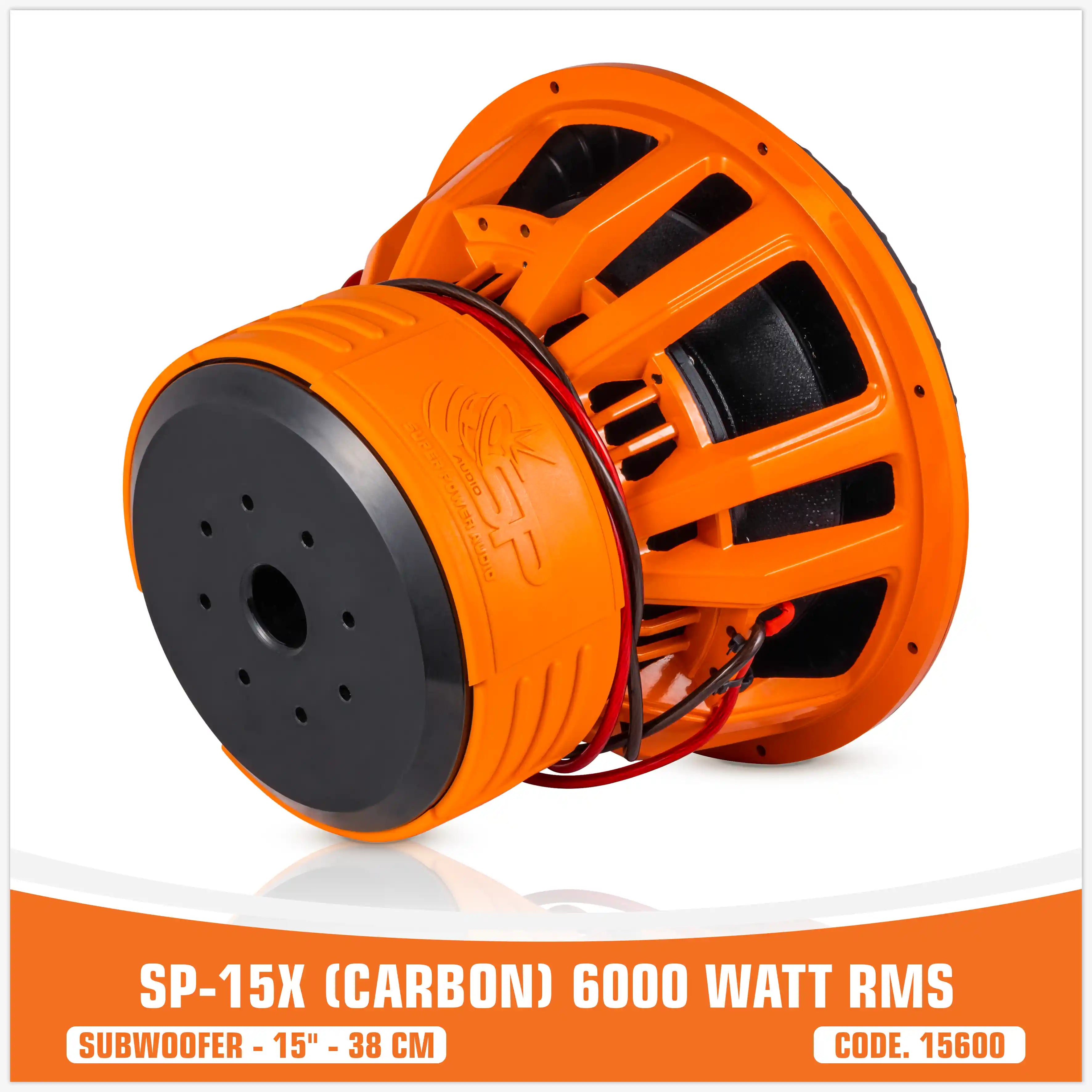 SP15X SUBWOOFER  FIBRA DI CARBONIO 15"/38 CM 6000W RMS (PREZZO UNITARIO)