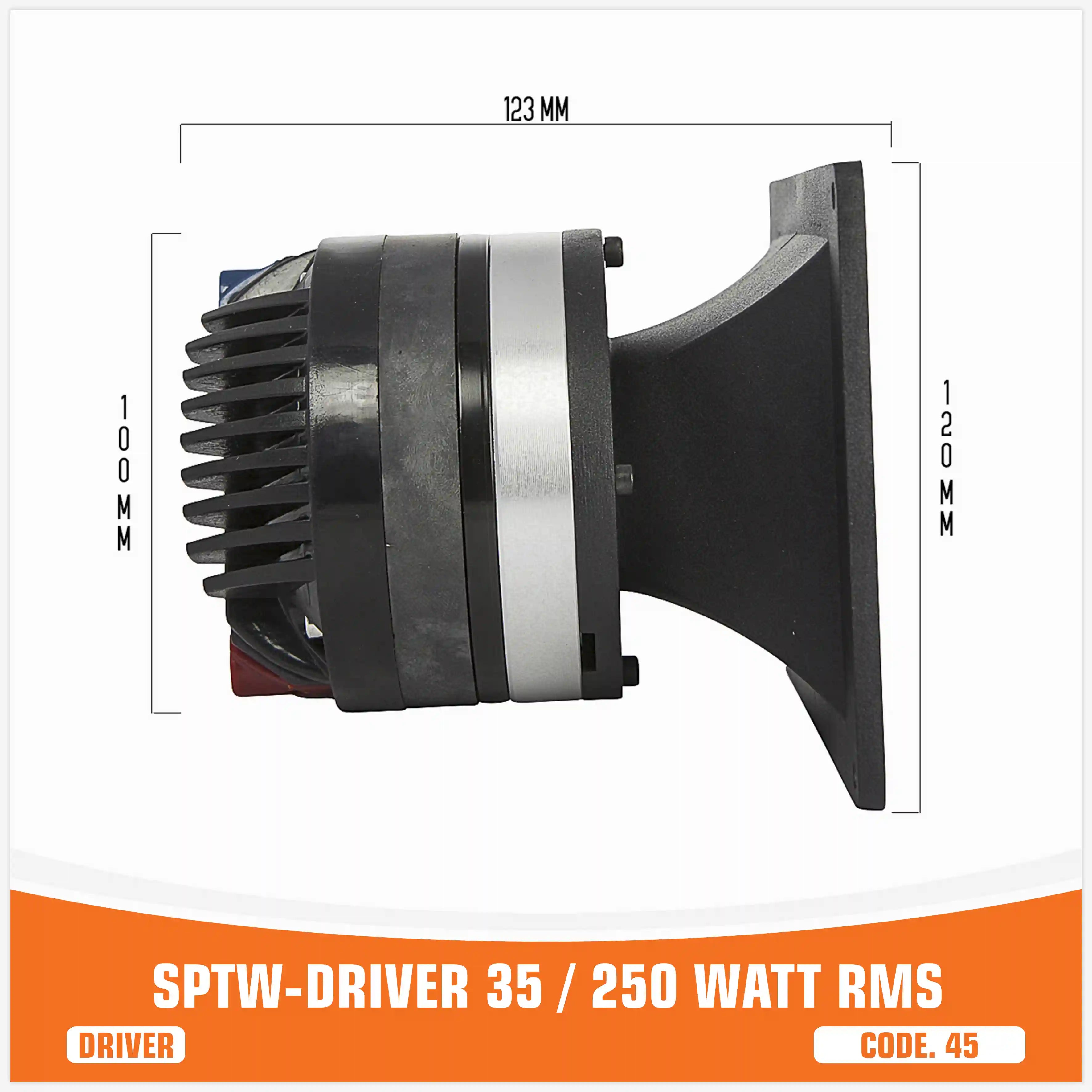 SP DRIVER 35 DRIVER COMPLETO DI FLANGIA 150W RMS (PREZZO UNITARIO)