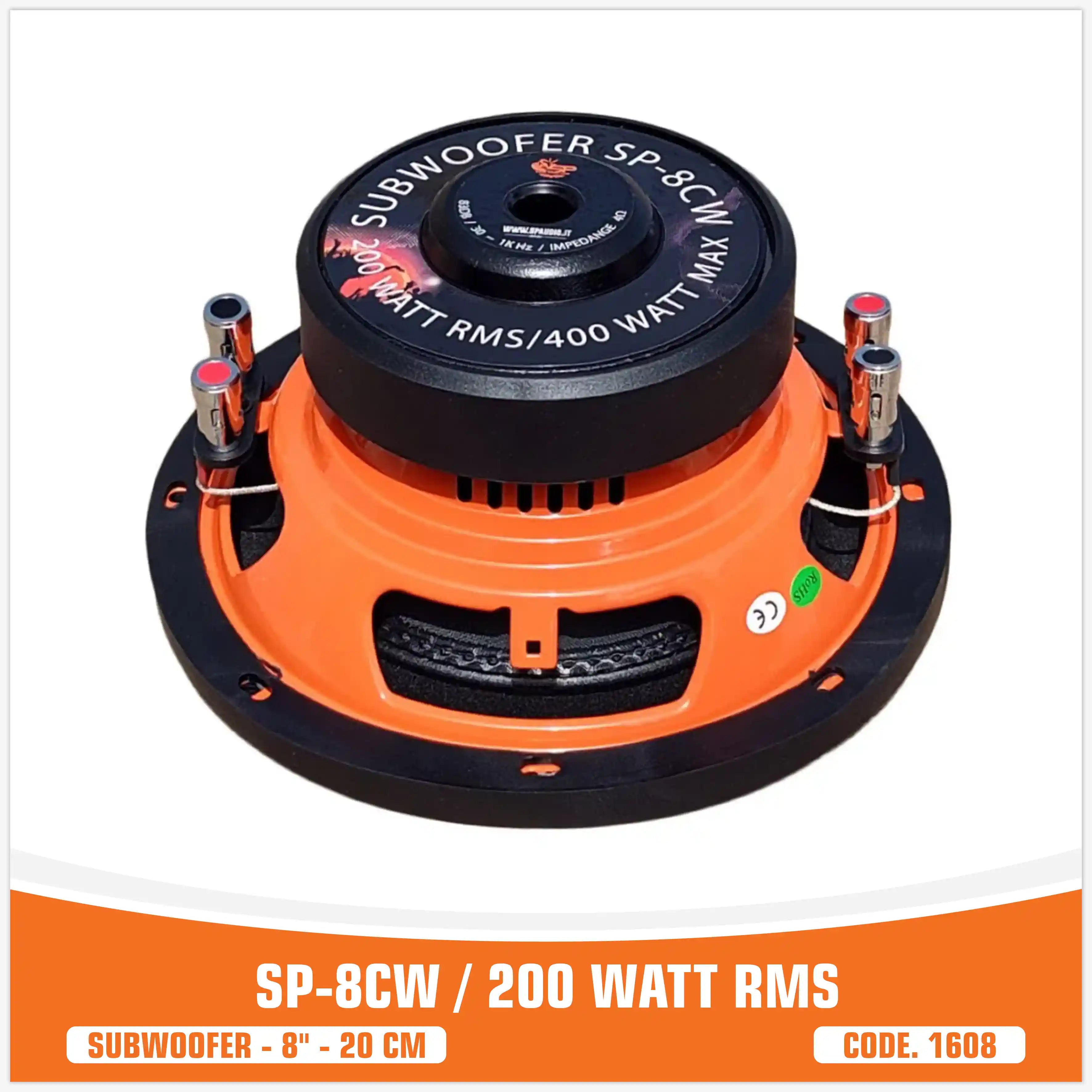 SP 8CW MIGLIOR PREZZO SUBWOOFER 8"/20CM 200WATT RMS (PREZZO SINGOLO)