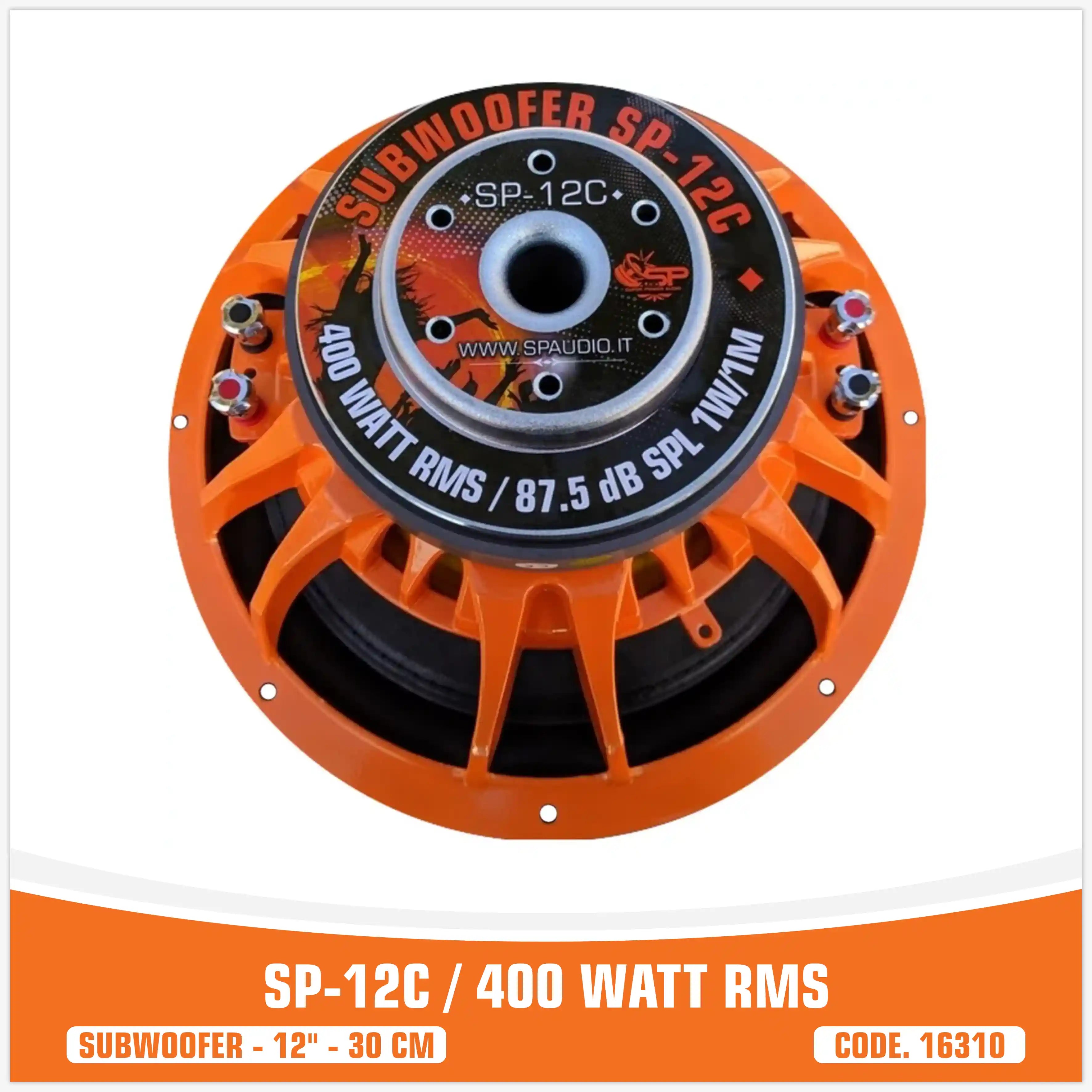 SP 12C SUBWOOFER 12"/30CM 400WATT RMS (PREZZO UNITARIO)