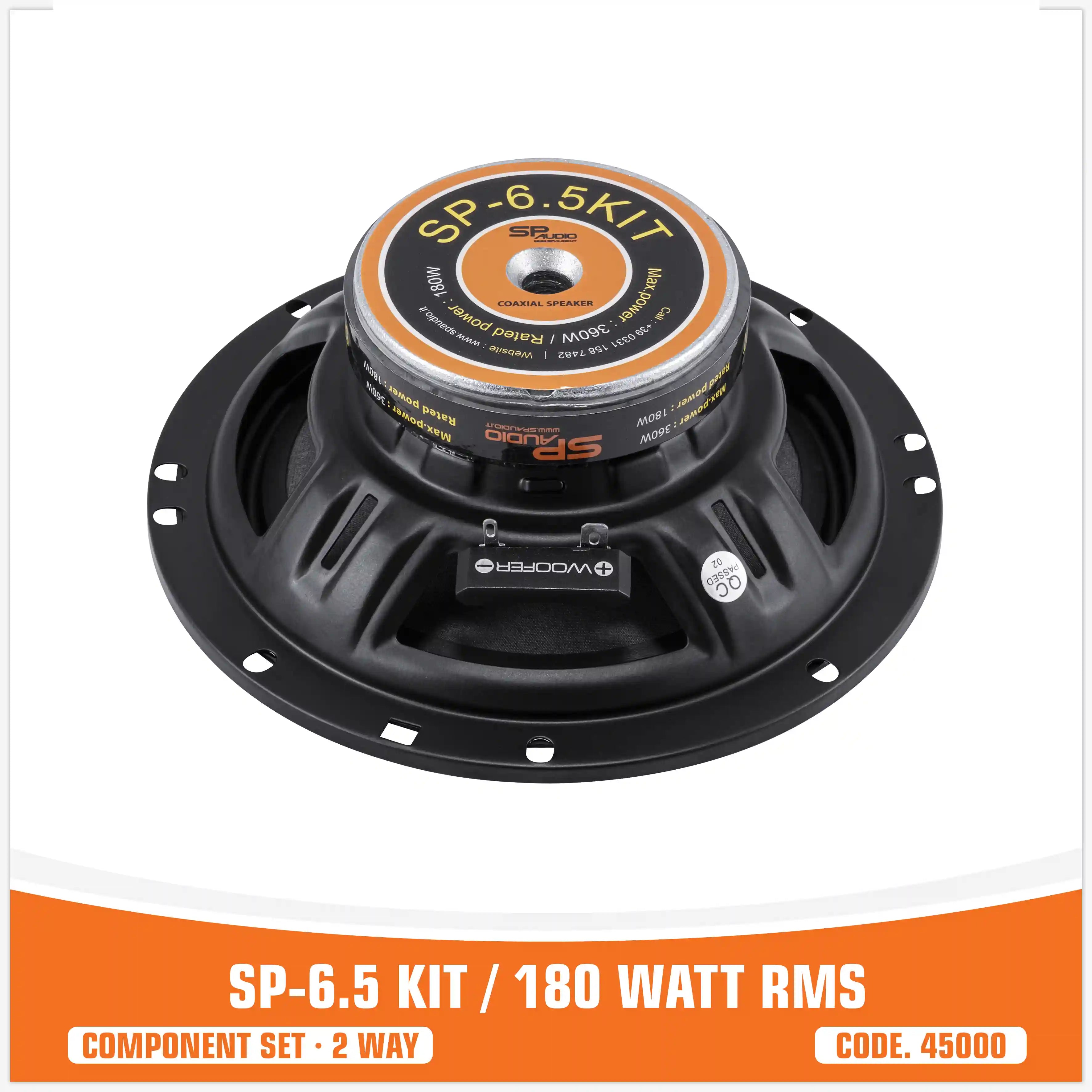 SP 6.5KIT 2 VIE 2 WOOFER +2 TW+2 CROSS 180W RMS (PREZZO KIT)