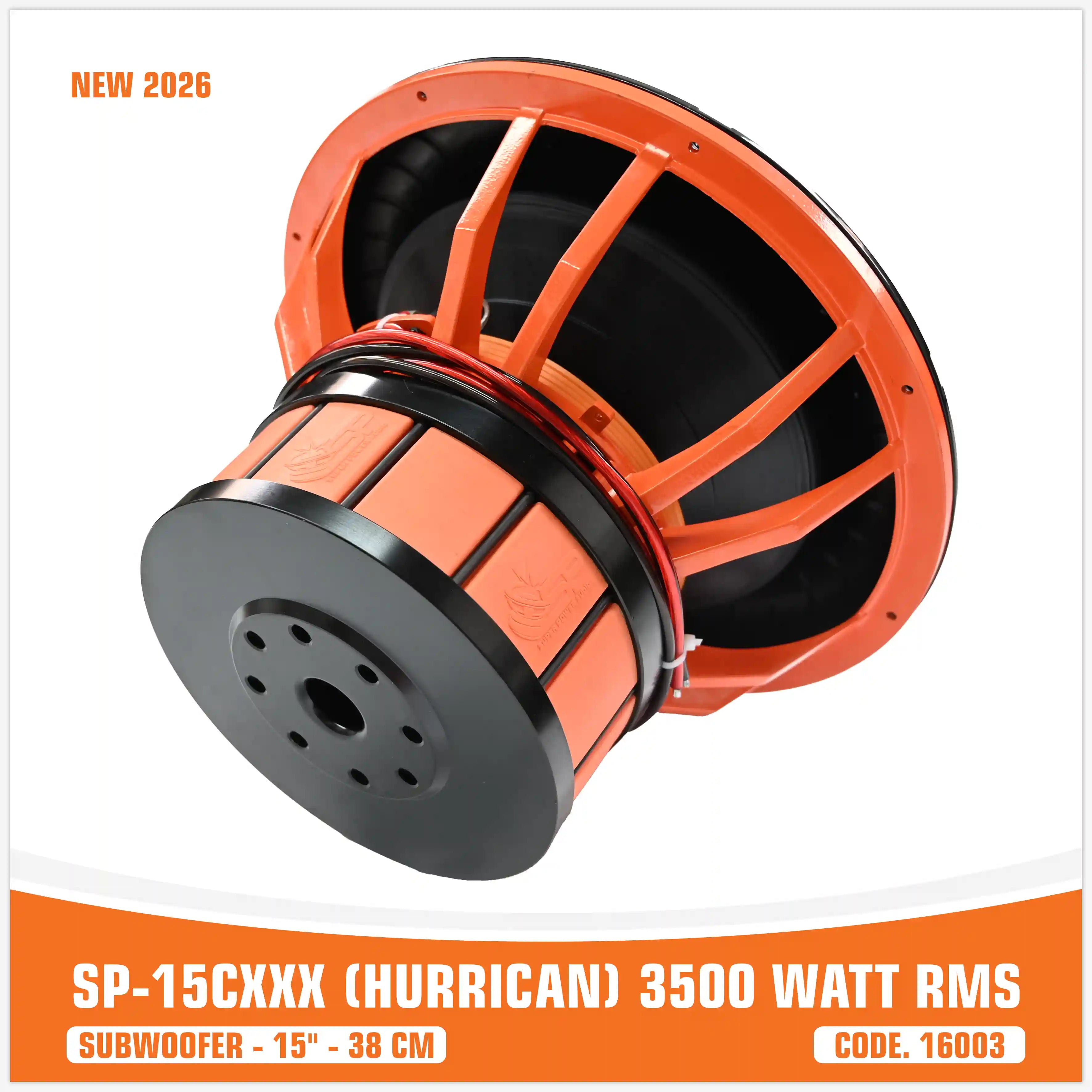 SP 15CXXX SUBWOOFER 15"/38CM BIG SORROUND 3500W RMS - NUOVO 2026 (PREZZO UNITARIO)