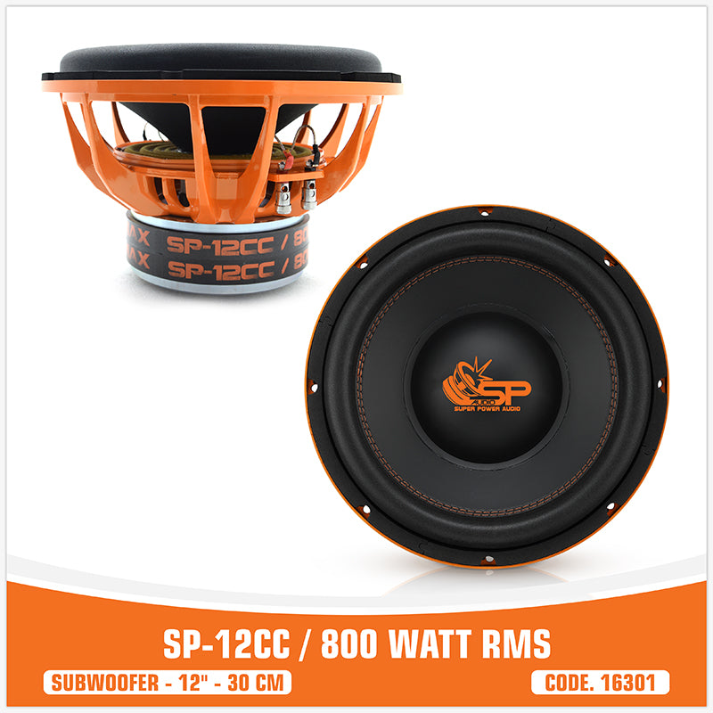 SP 12CC SUBWOOFER 12"/30CM 800W RMS (UNIT PRICE)