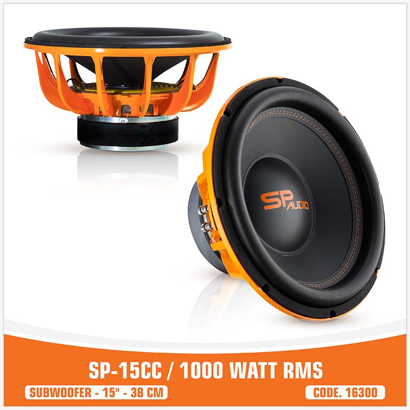 SP 15CC SUBWOOFER 15"/38CM 1000W RMS (UNIT PRICE)